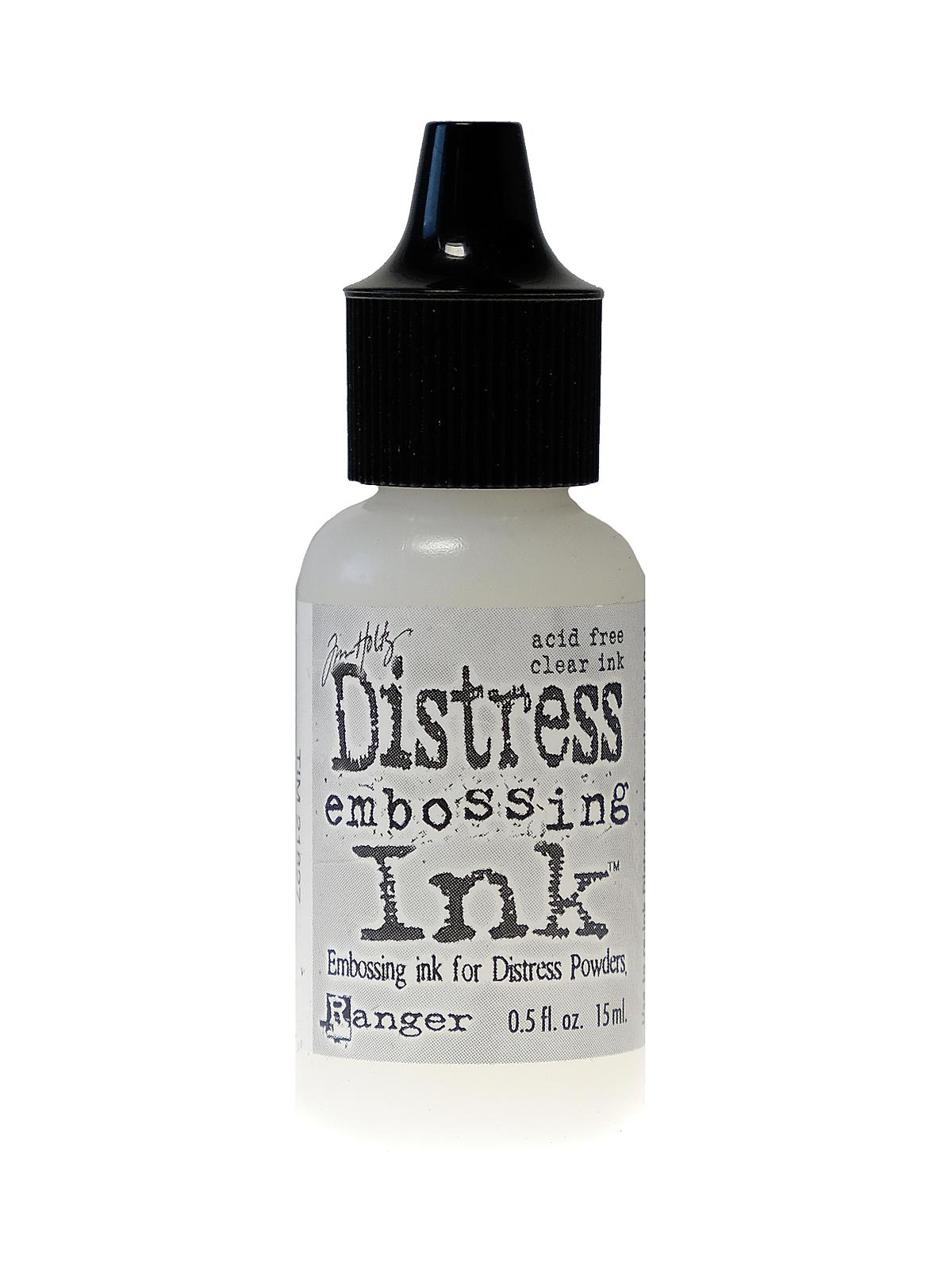 Tim Holtz Distress Embossing Ink Pad 0.5 oz. reinker bottle 0.5 oz. reinker bottle