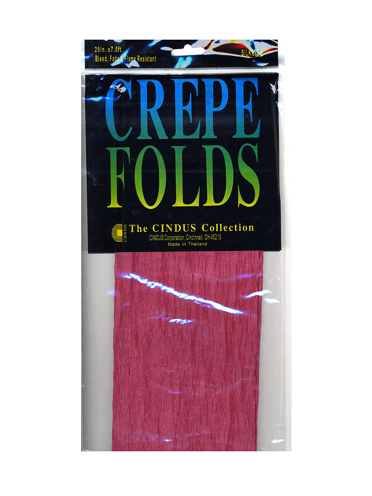 Crepe Paper Folds Burgundy