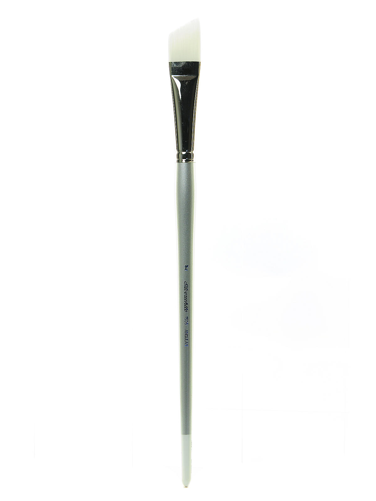 Silverwhite Series Synthetic Brushes Long Handle 1 in. angular
