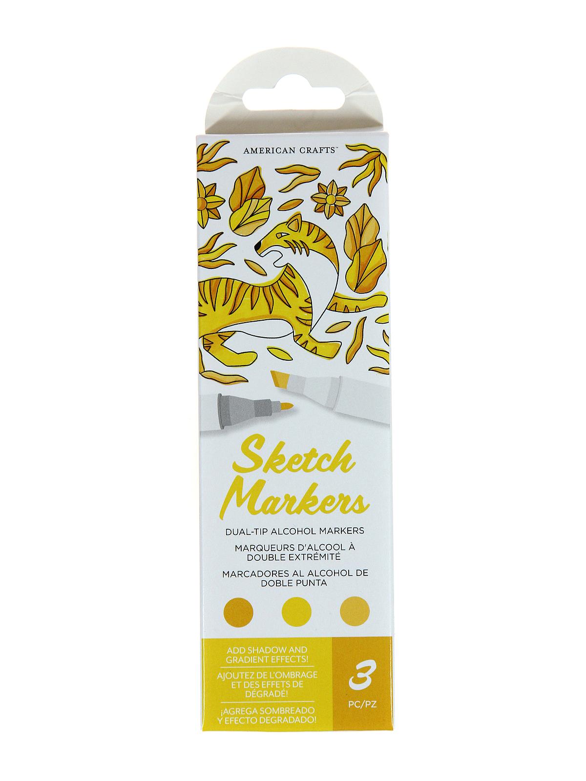 Sketch Markers honeycomb set of 3