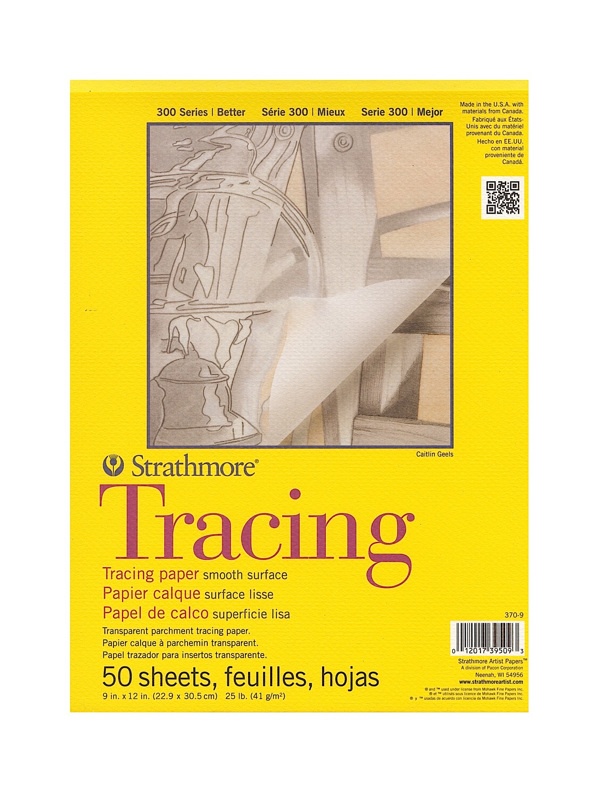 300 Series Tracing Paper Pad 9 In. X 12 In.