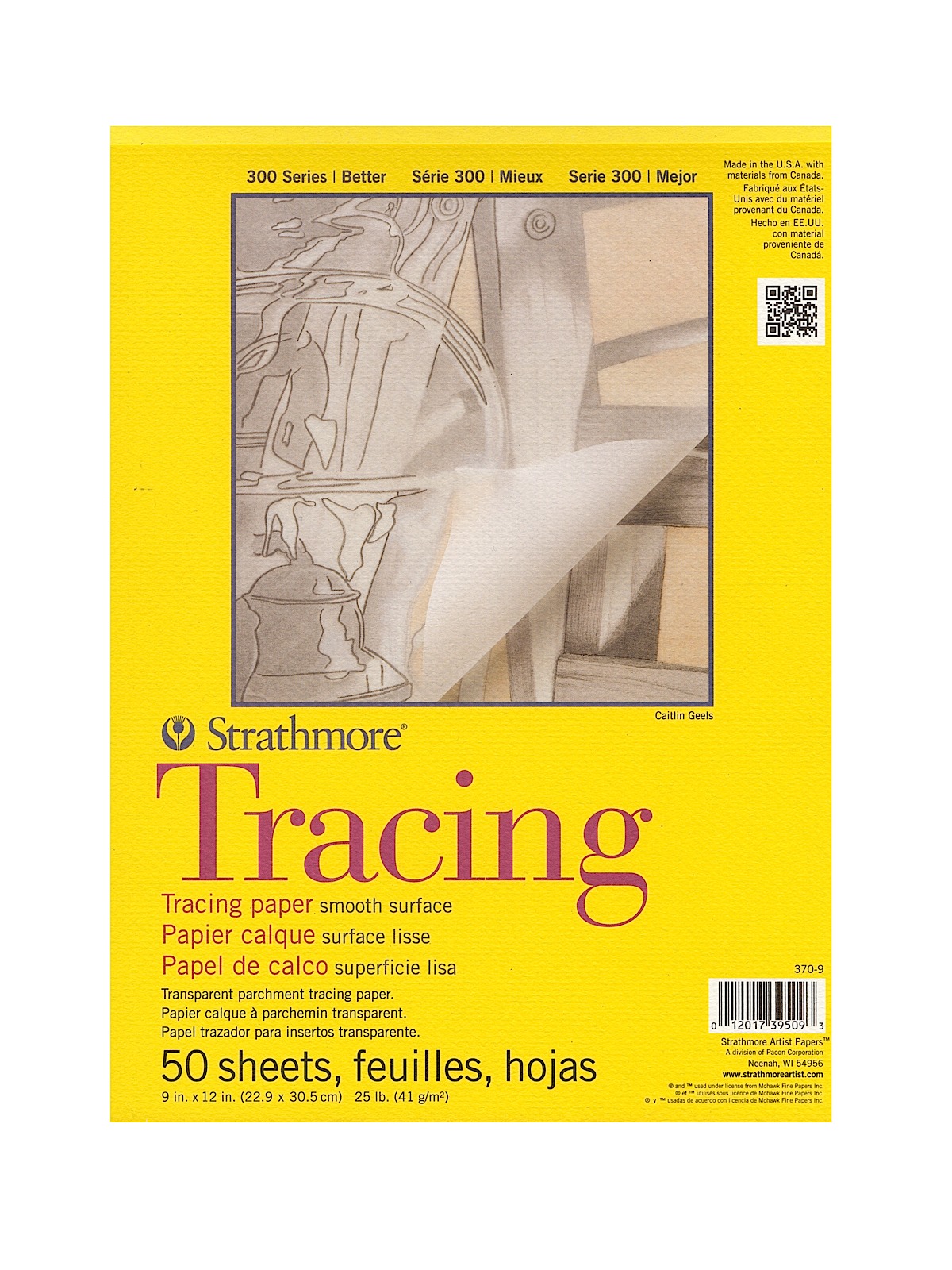 300 Series Tracing Paper Pad 9 in. x 12 in.