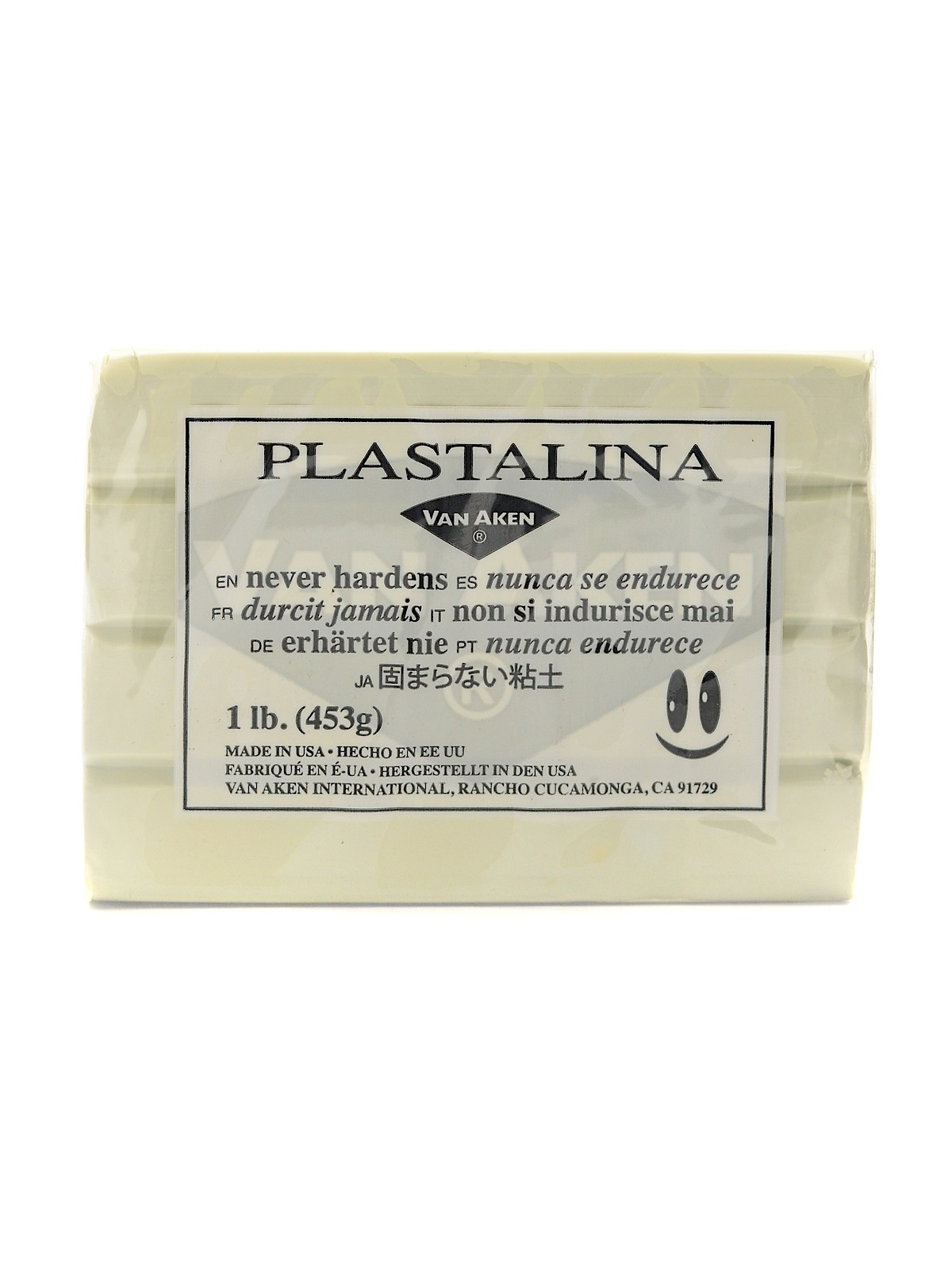 Plastalina Modeling Clay white 1 lb. bar