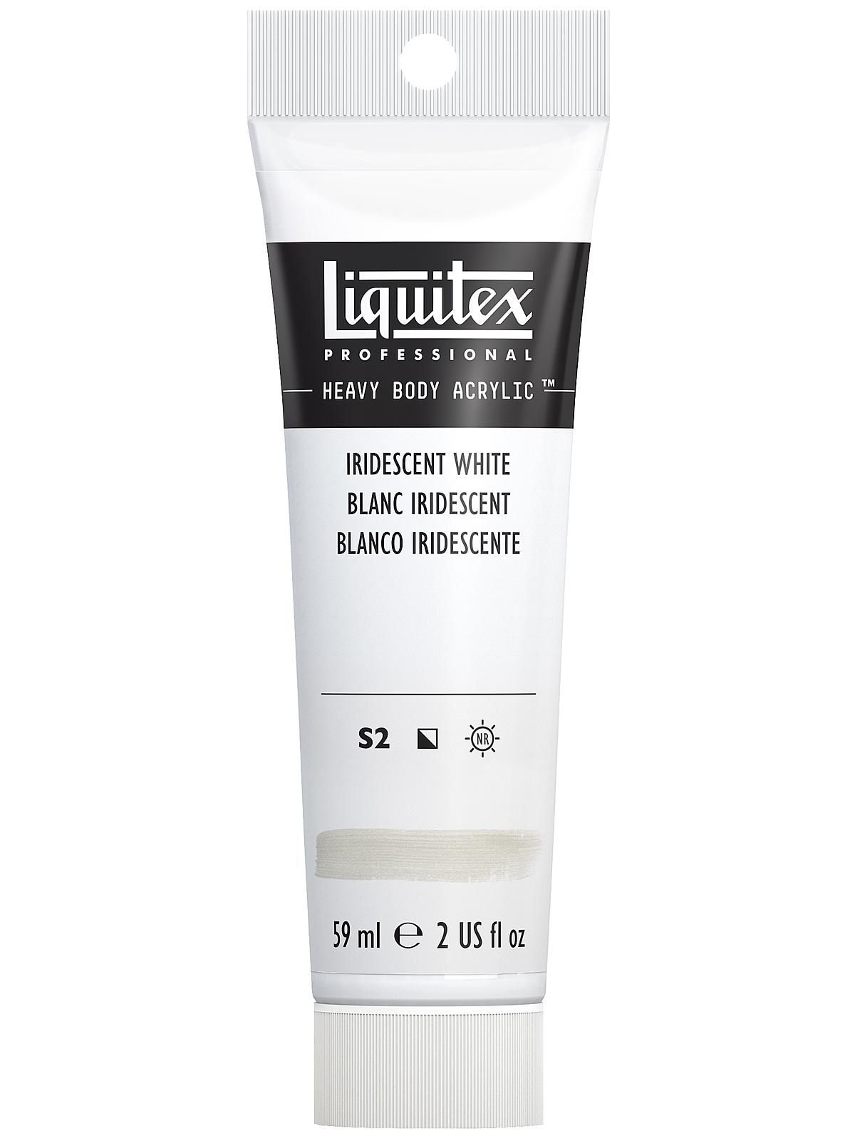 Heavy Body Professional Artist Acrylic Colors iridescent white 2 oz.