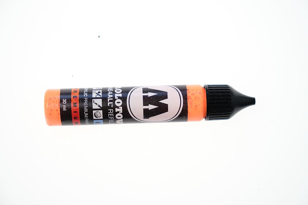 One4all Acrylic Paint Marker Refill Neon Orange Fluorescent 30 Ml 218