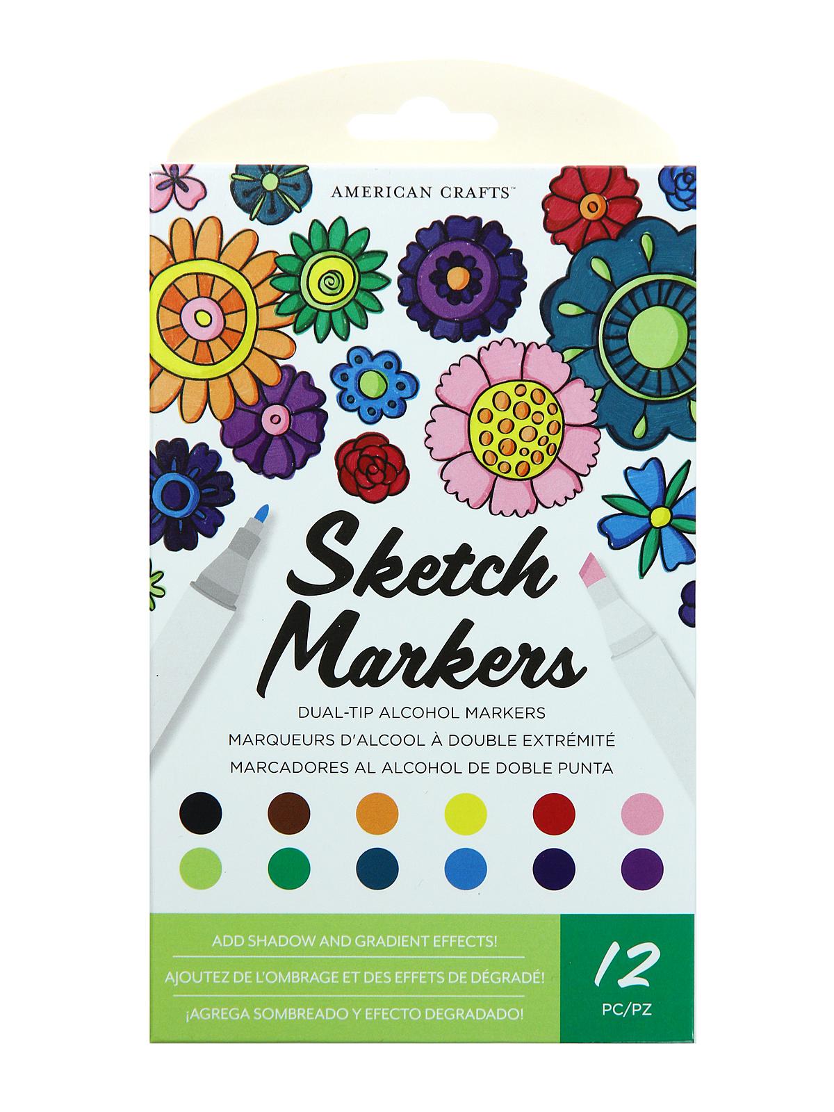 Sketch Markers Assorted Set Of 12