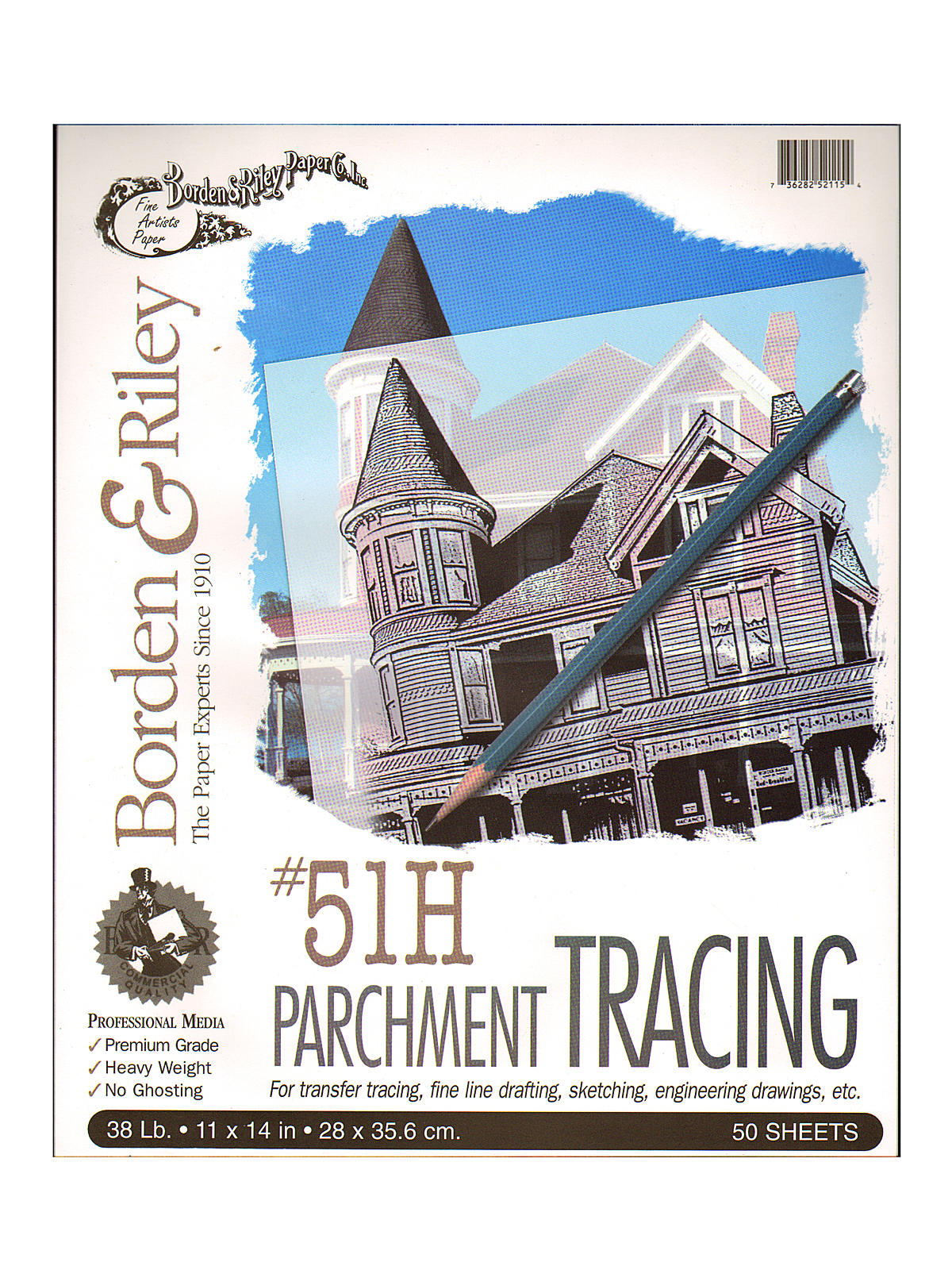 #51H Parchment Tracing Paper 11 in. x 14 in. pad of 50