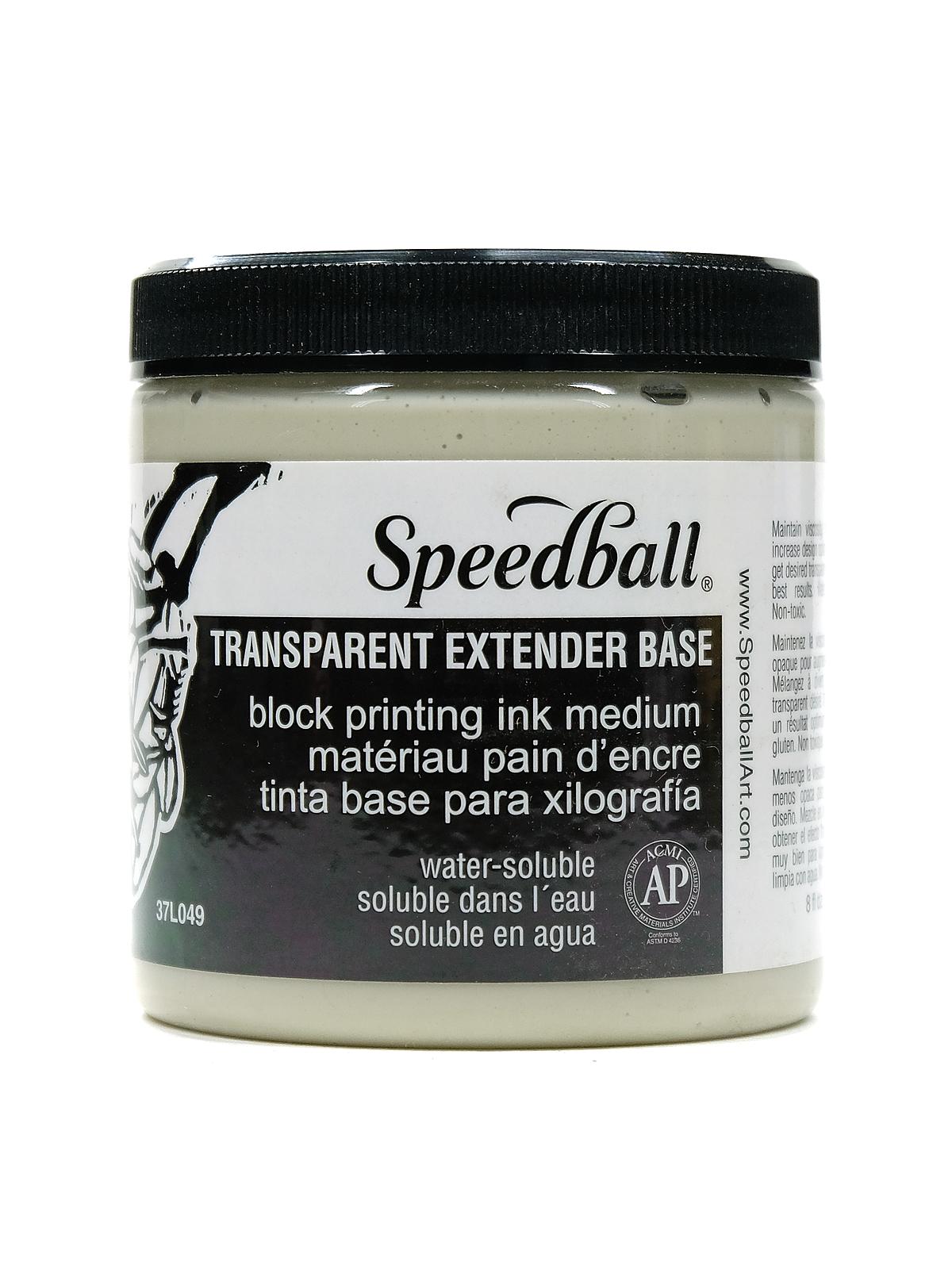 Transparent Extender Base Block Printing Medium 8 Oz.