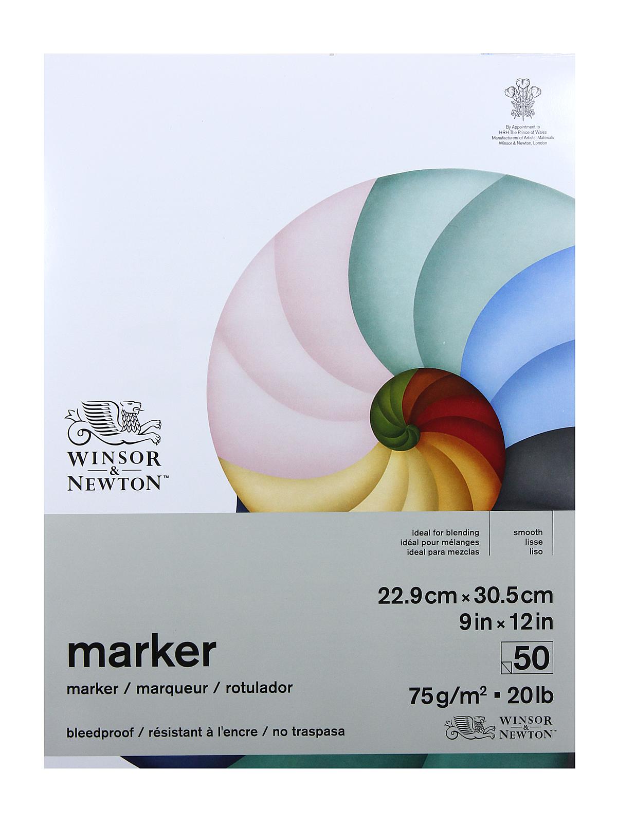 Marker Pads (Bleedproof) gummed 9 in. x 12 in. 50 sheets