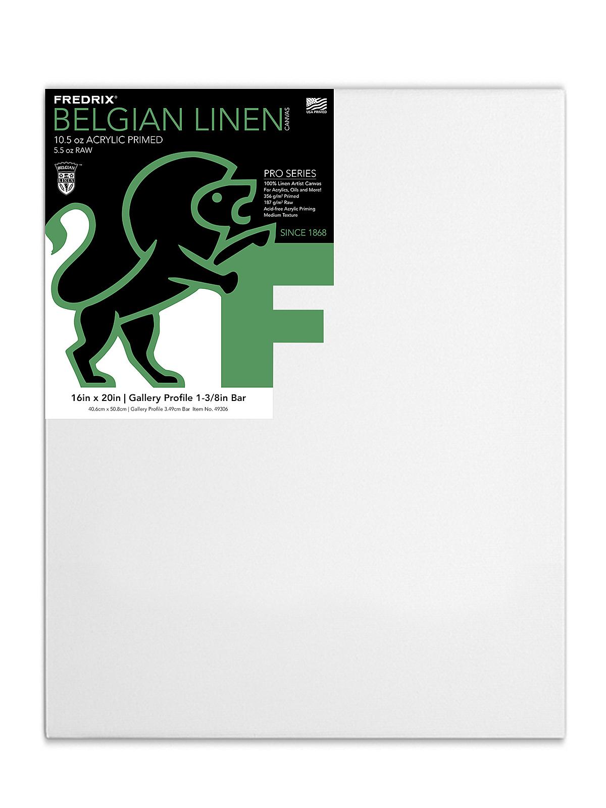 Pro Belgian Linen Pre-Stretched Canvas 16 in. x 20 in. each