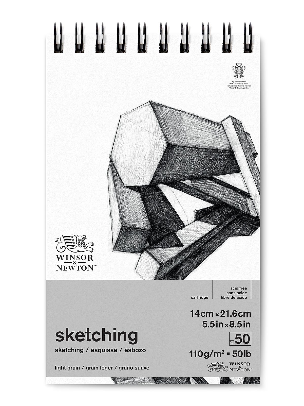 Sketching Pads wirebound 5.5 in. x 8.5 in. 50 sheets