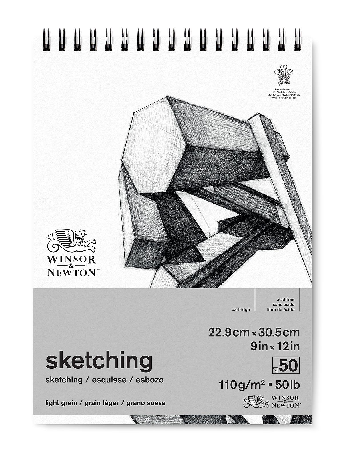 Sketching Pads wirebound 9 in. x 12 in. 50 sheets