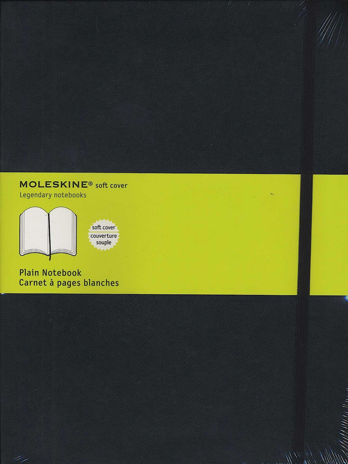 Classic Soft Cover Notebooks black 7 1 2 in. x 10 in. 192 pages, unlined