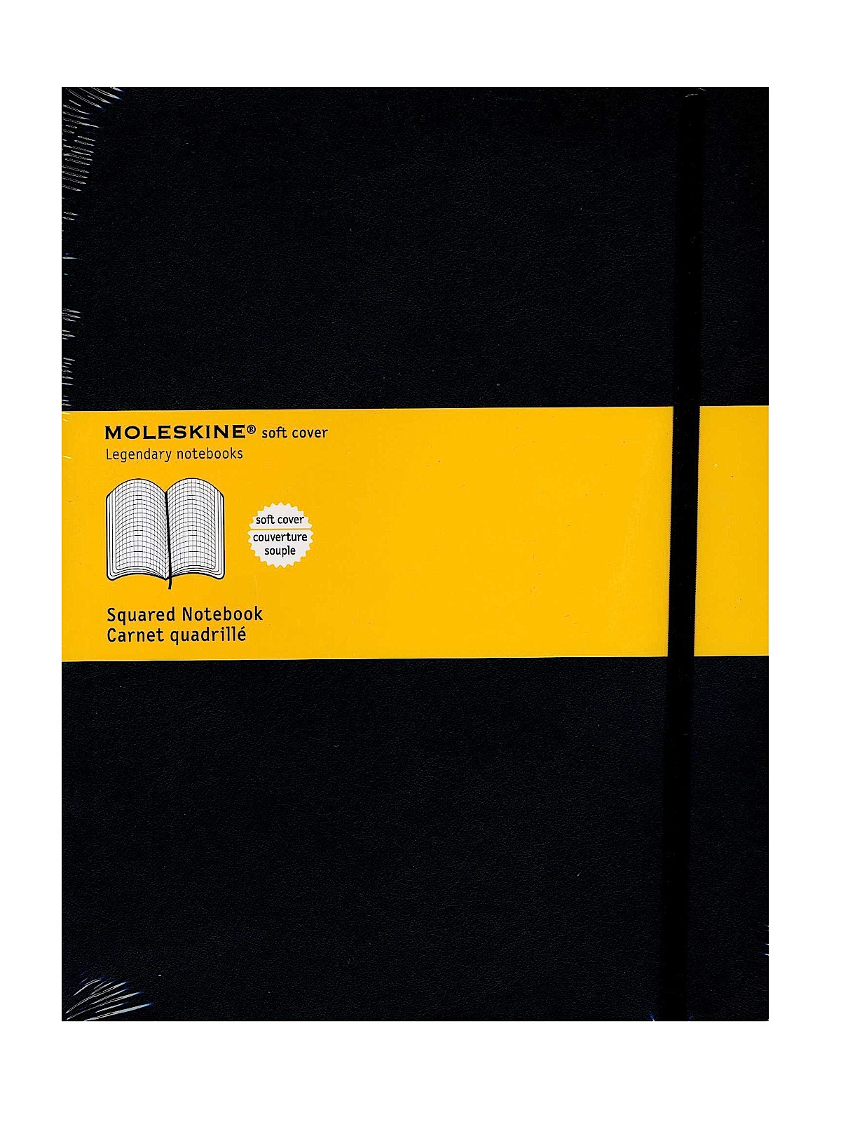 Classic Soft Cover Notebooks Black 7 1 2 In. X 10 In. 192 Pages, Squared