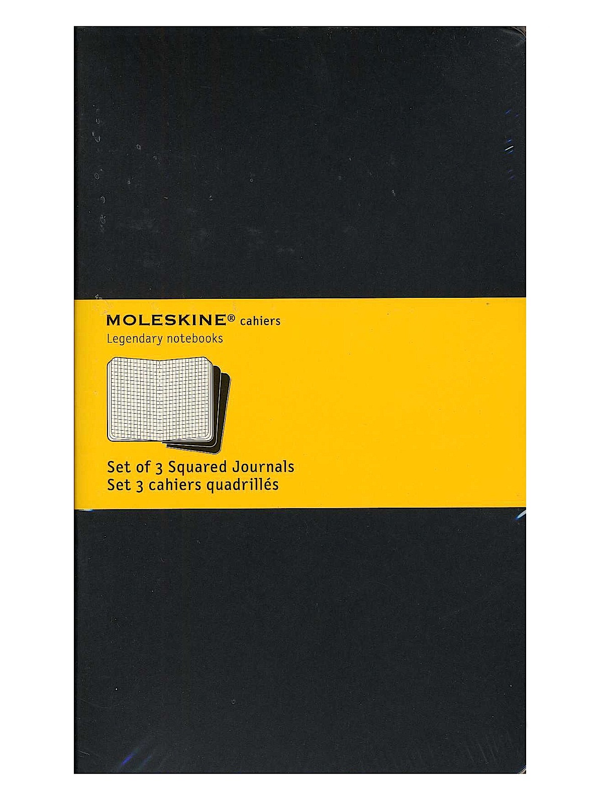 Cahier Journals Black, Graph 5 In. X 8 1 4 In. Pack Of 3, 80 Pages Each