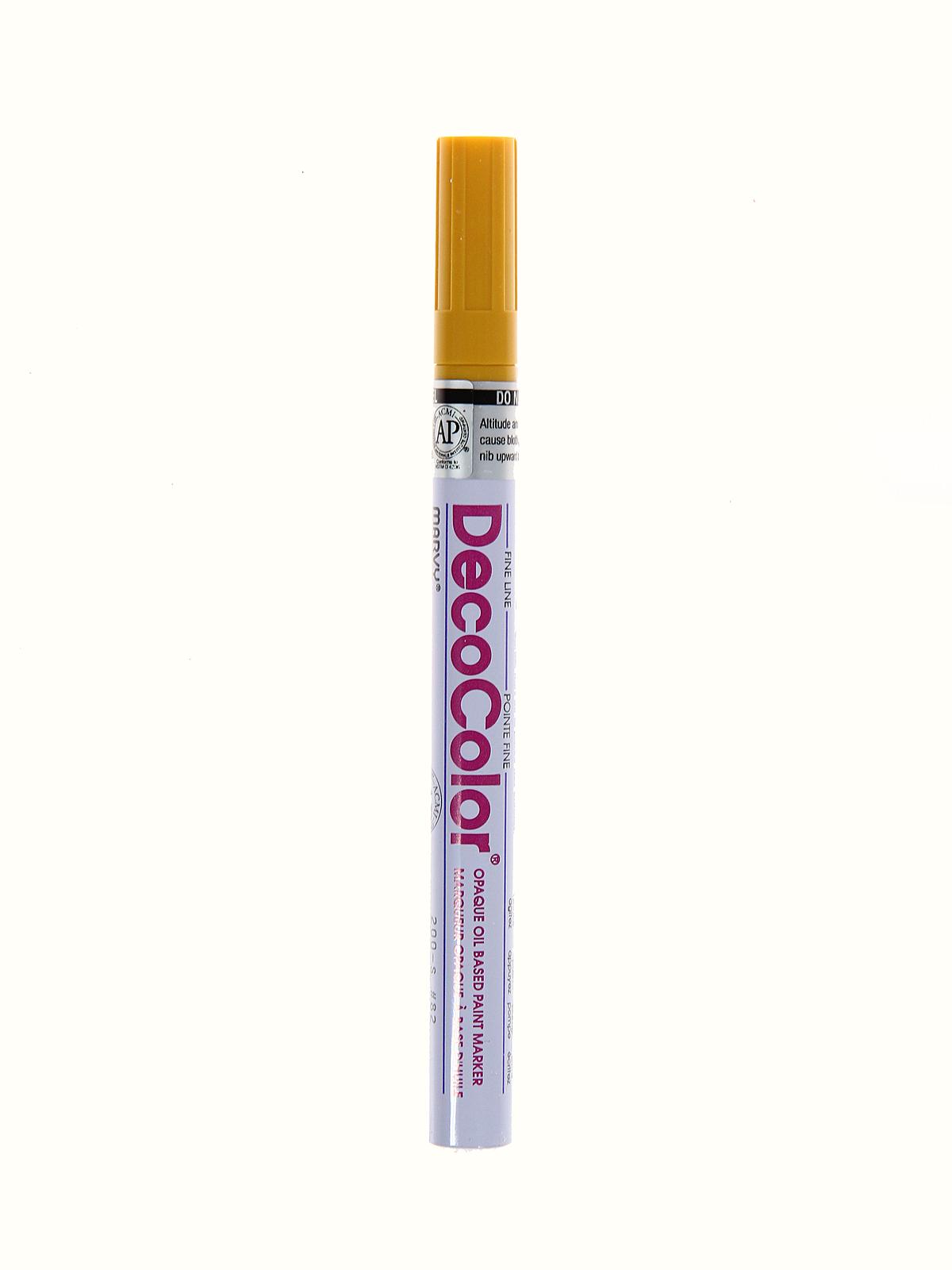 Decocolor Oil-Based Paint Markers mustard fine