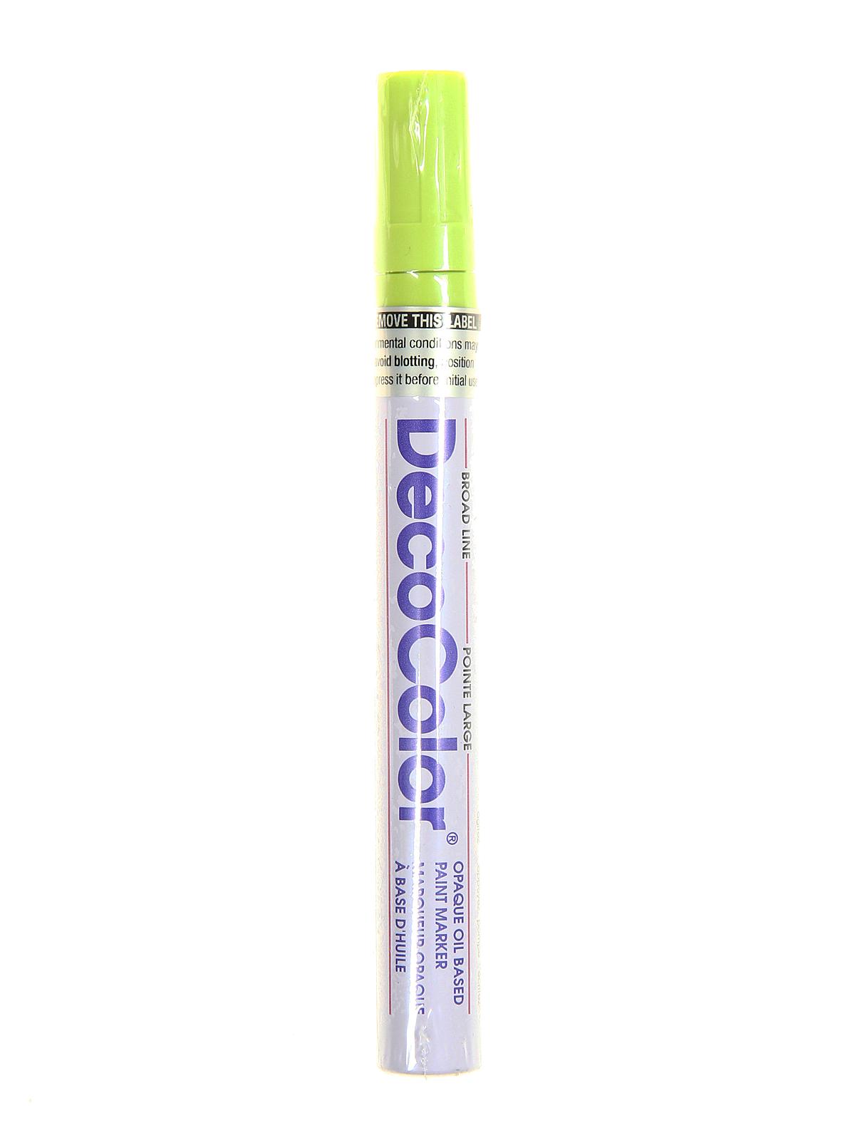 Decocolor Oil-Based Paint Markers Lime Green Broad