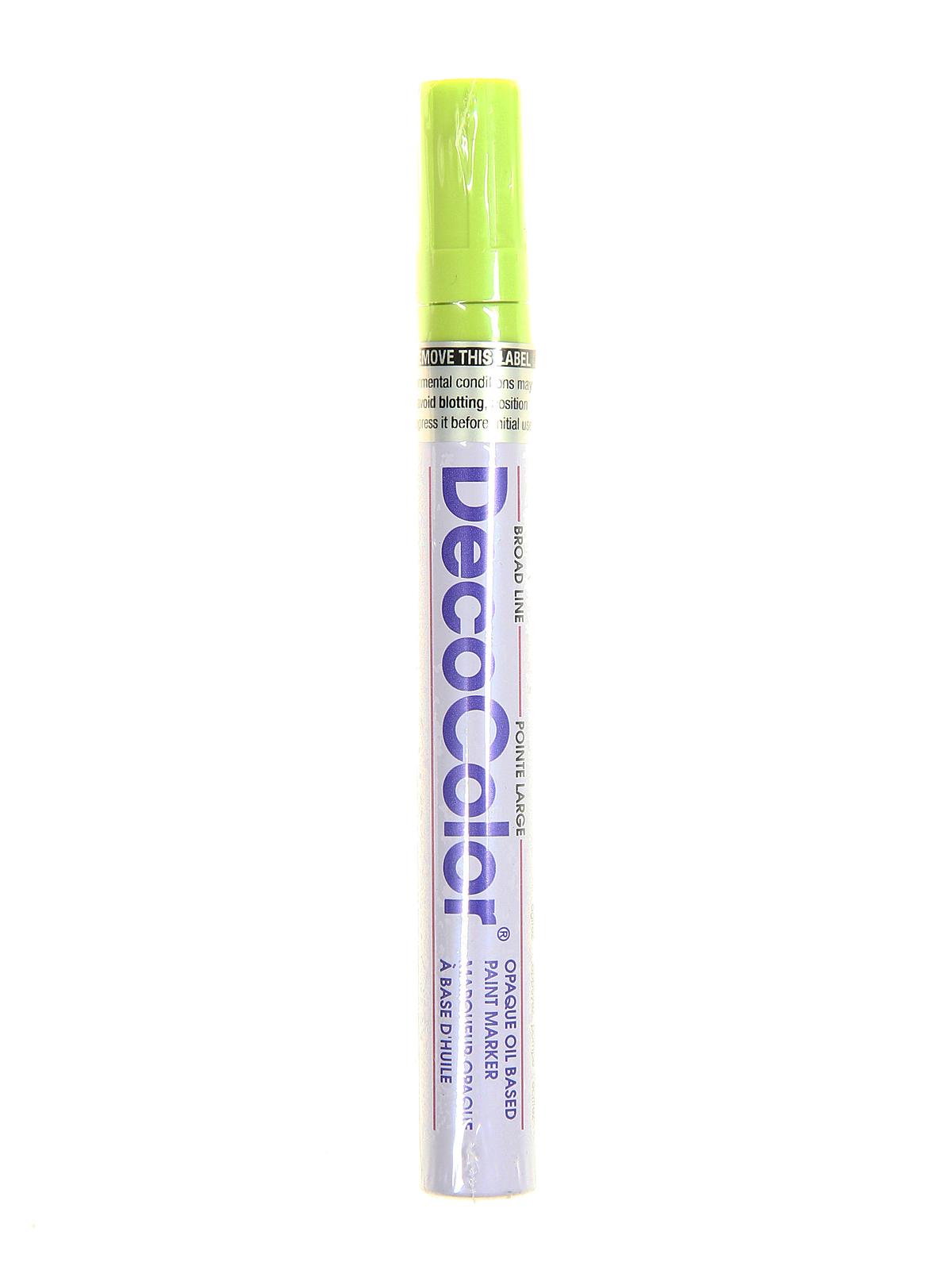 Decocolor Oil-Based Paint Markers lime green broad