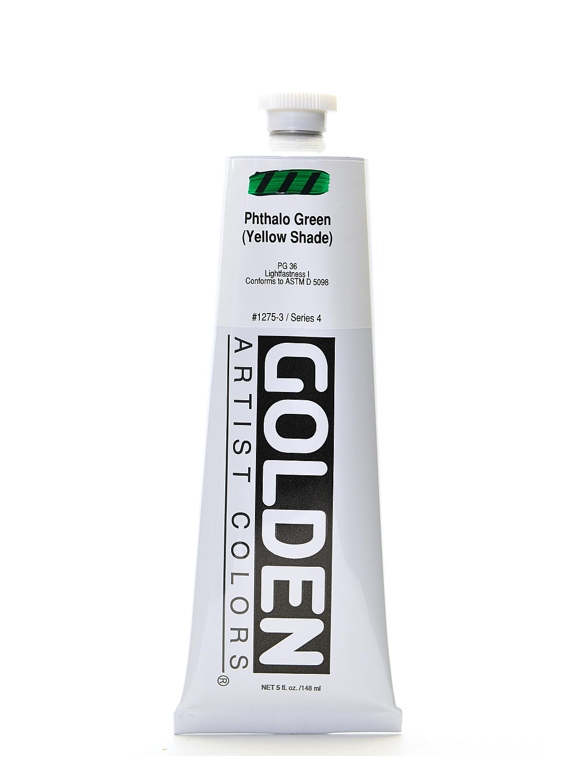 Heavy Body Acrylics phthalo green yellow shade 5 oz.