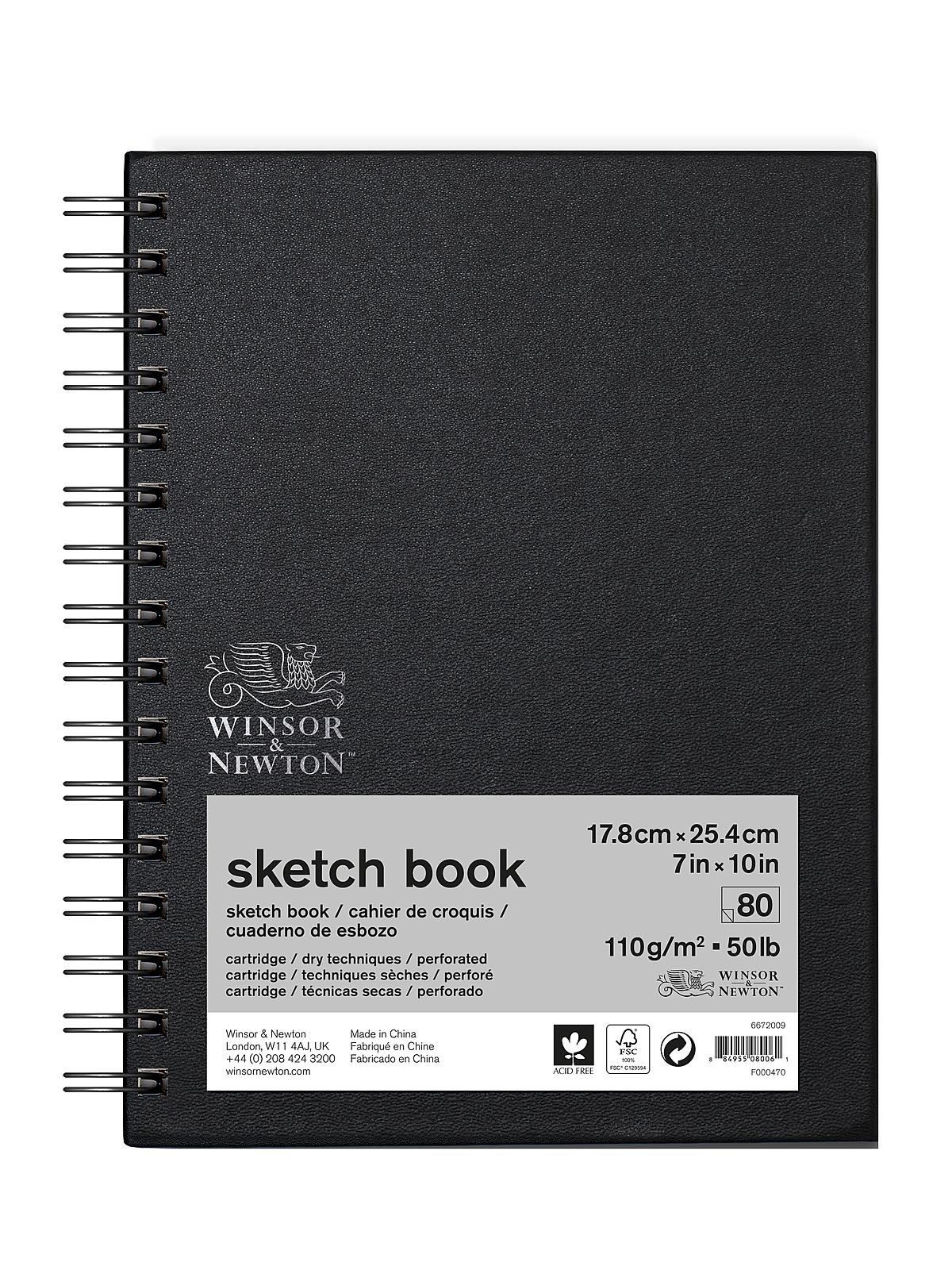 Sketch Books spiral 7 in. x 10 in. 80 sheets