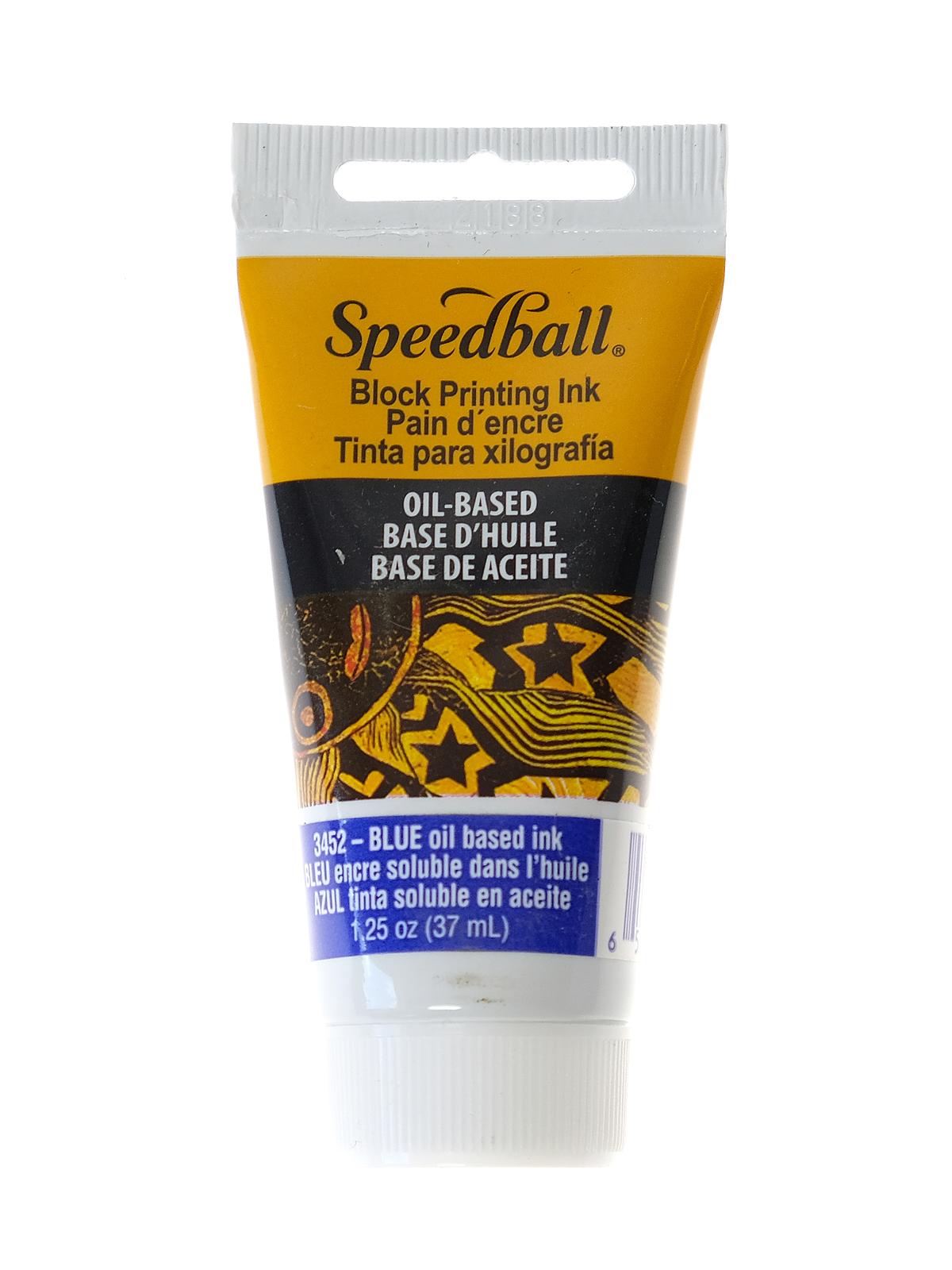 Oil-Based Block Printing Inks blue 1.3 oz.