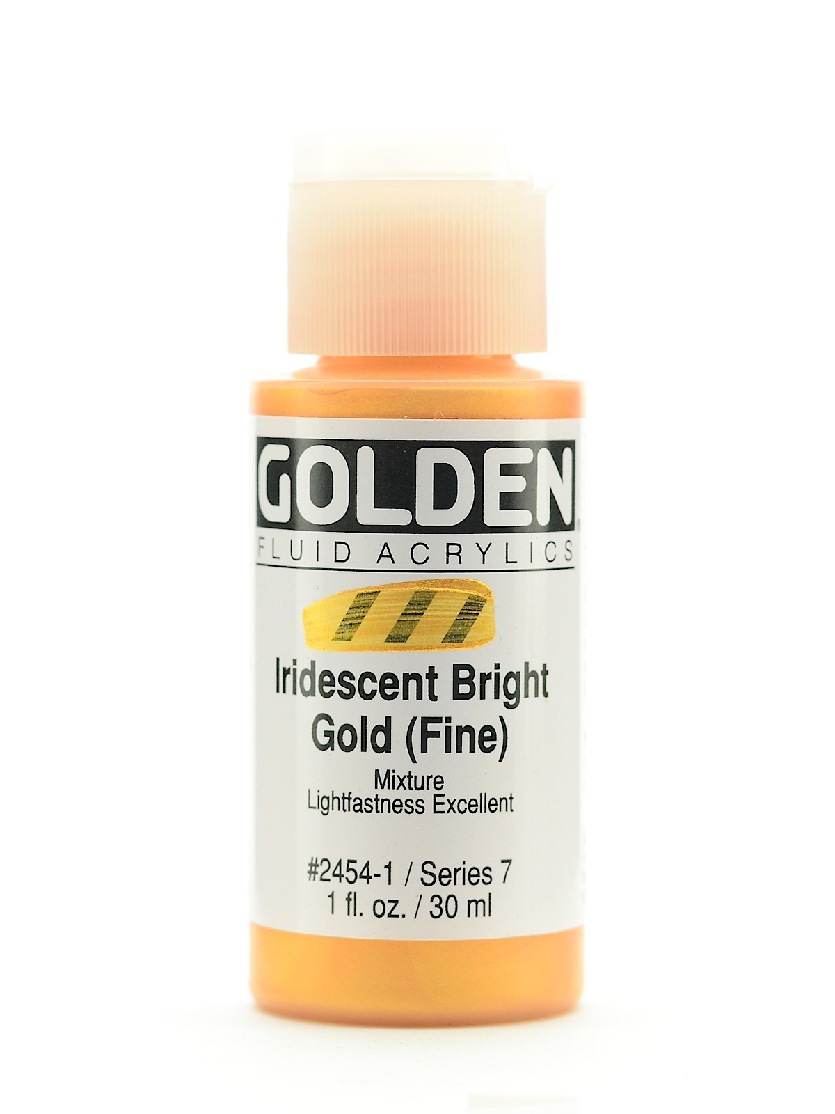 Fluid Acrylics iridescent bright gold fine 1 oz.