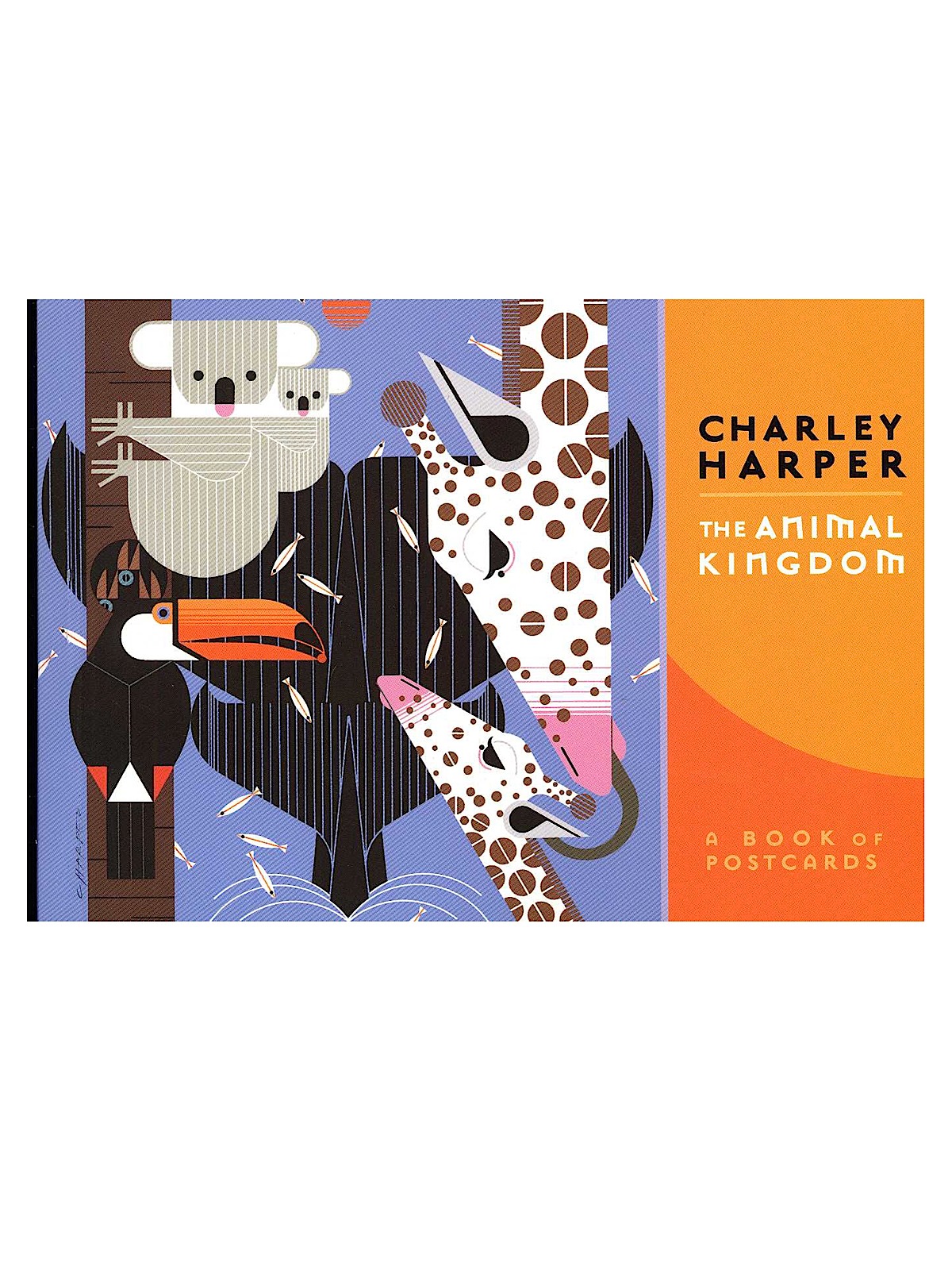 Postcard Books Charley Harper: The Animal Kingdom book of 30