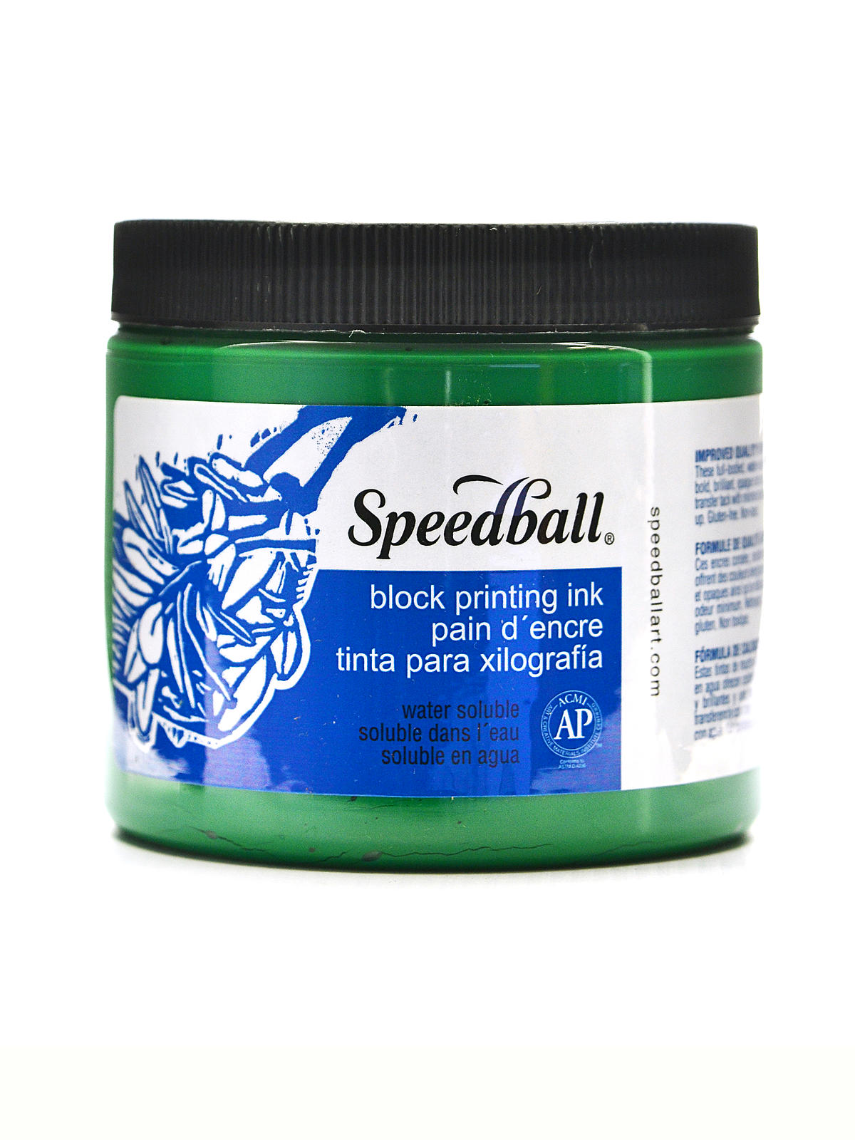 Block Printing Water Soluble Ink green 16 oz.