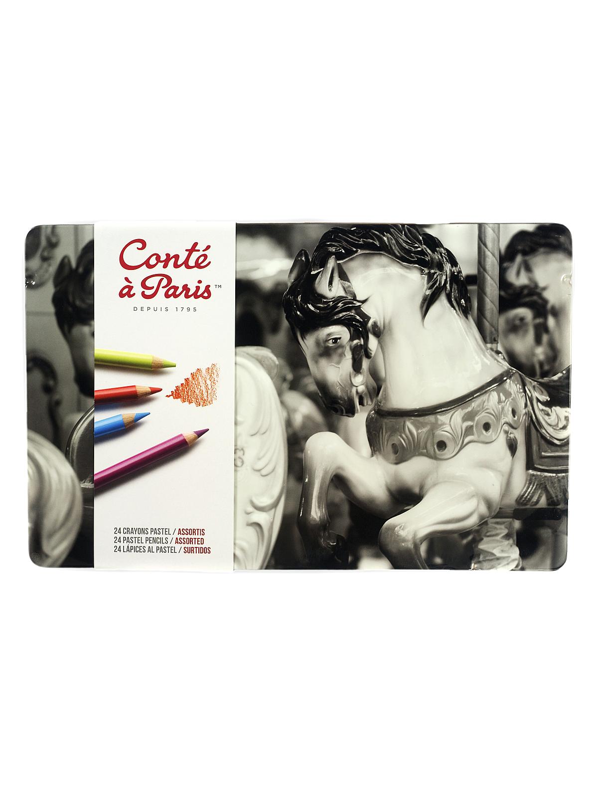 Pastel Pencil Sets tin of 24