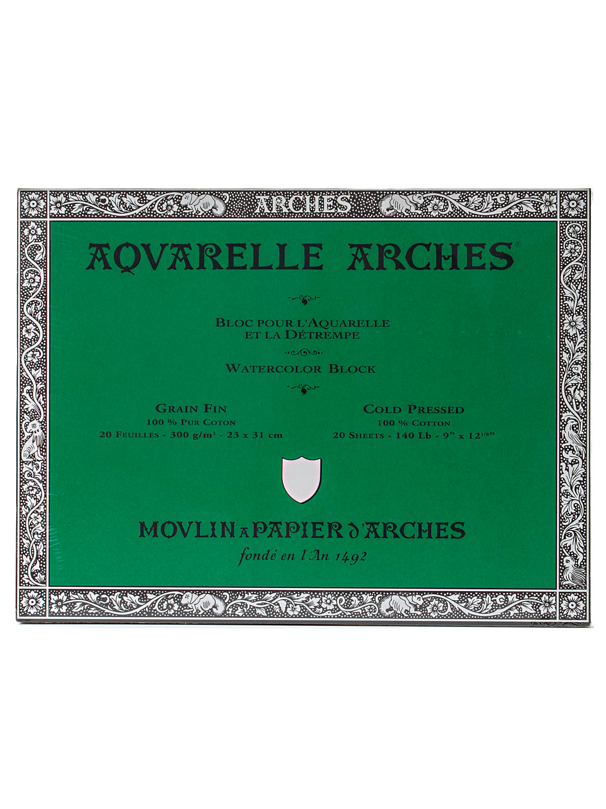 Aquarelle Watercolor Block 140 lb. cold press 9 in. x 12 in.