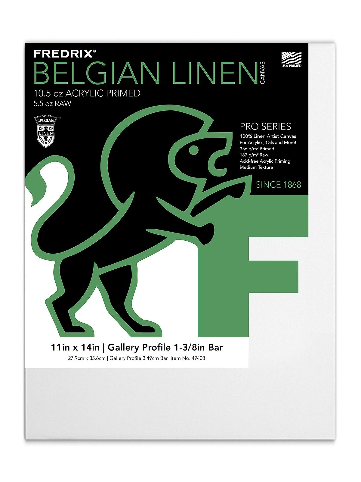 Pro Belgian Linen Pre-Stretched Canvas 11 in. x 14 in. each