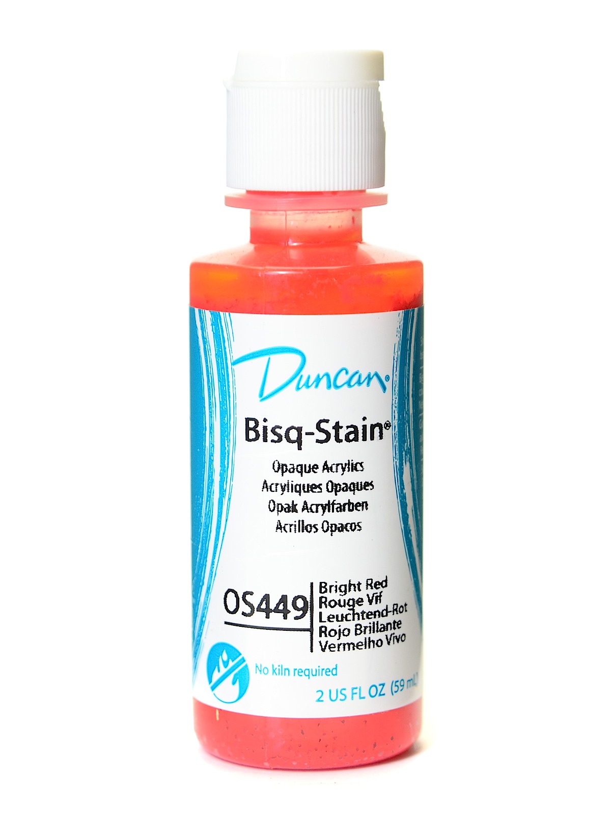 Bisq-stain Opaques Bright Red 2 Oz.