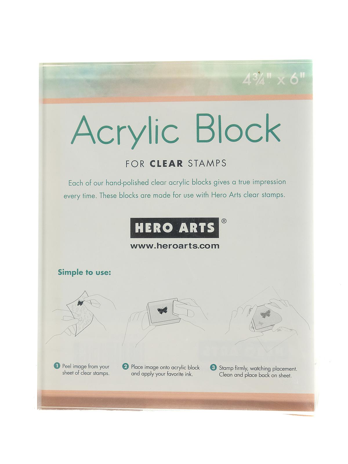 Acrylic Blocks 6 in. x 4.75 in.
