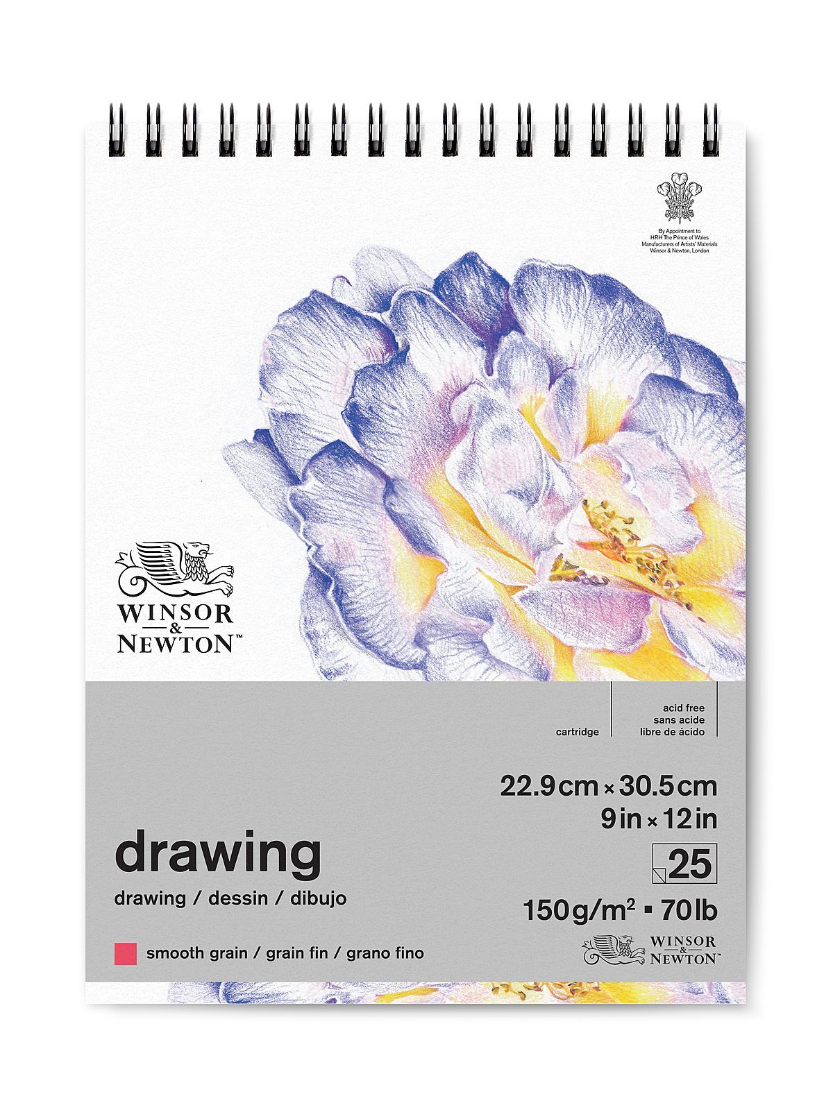 Drawing Pads (Wirebound) smooth 9 in. x 12 in. 25 sheets