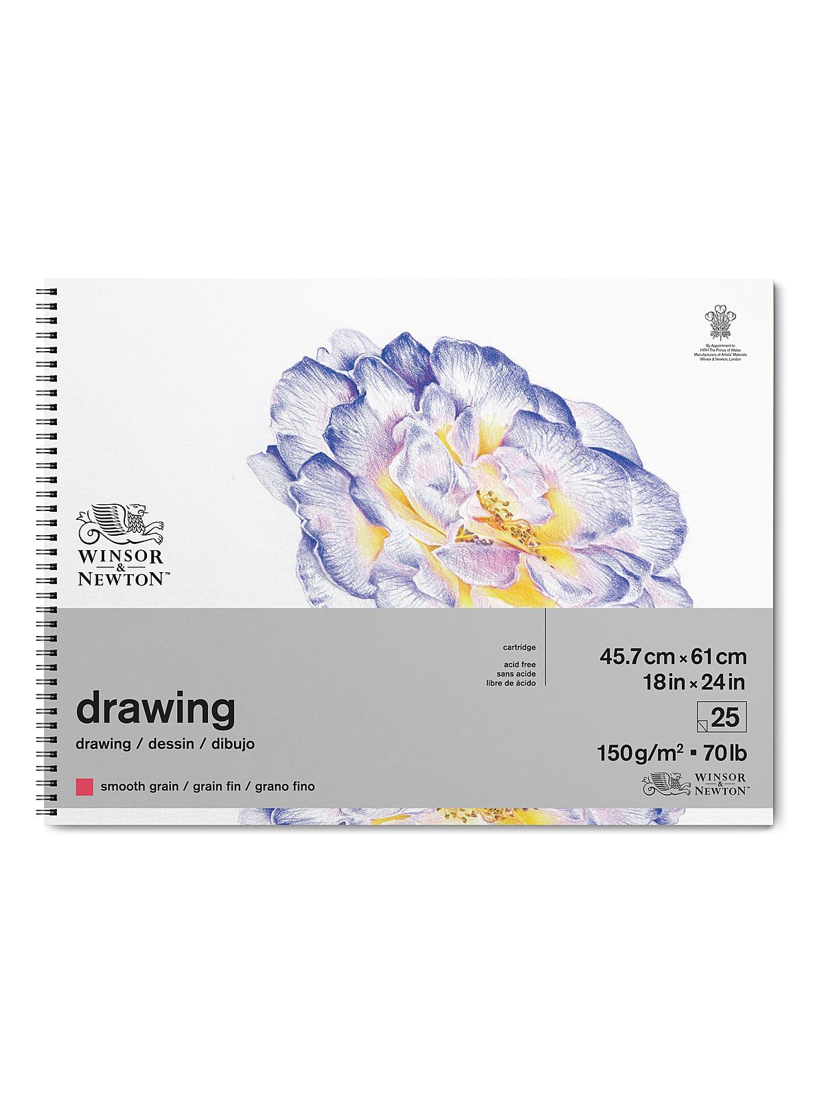 Drawing Pads (Wirebound) smooth 18 in. x 24 in. 25 sheets