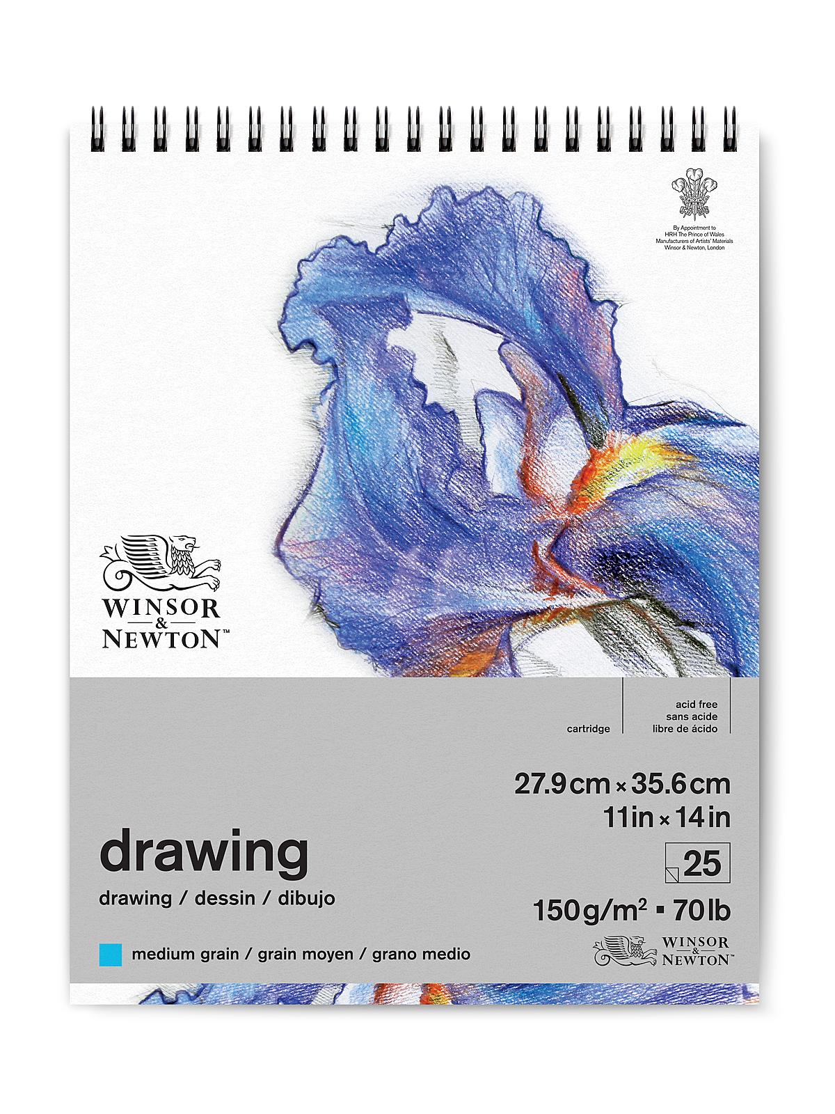Drawing Pads (Wirebound) medium 11 in. x 14 in. 25 sheets