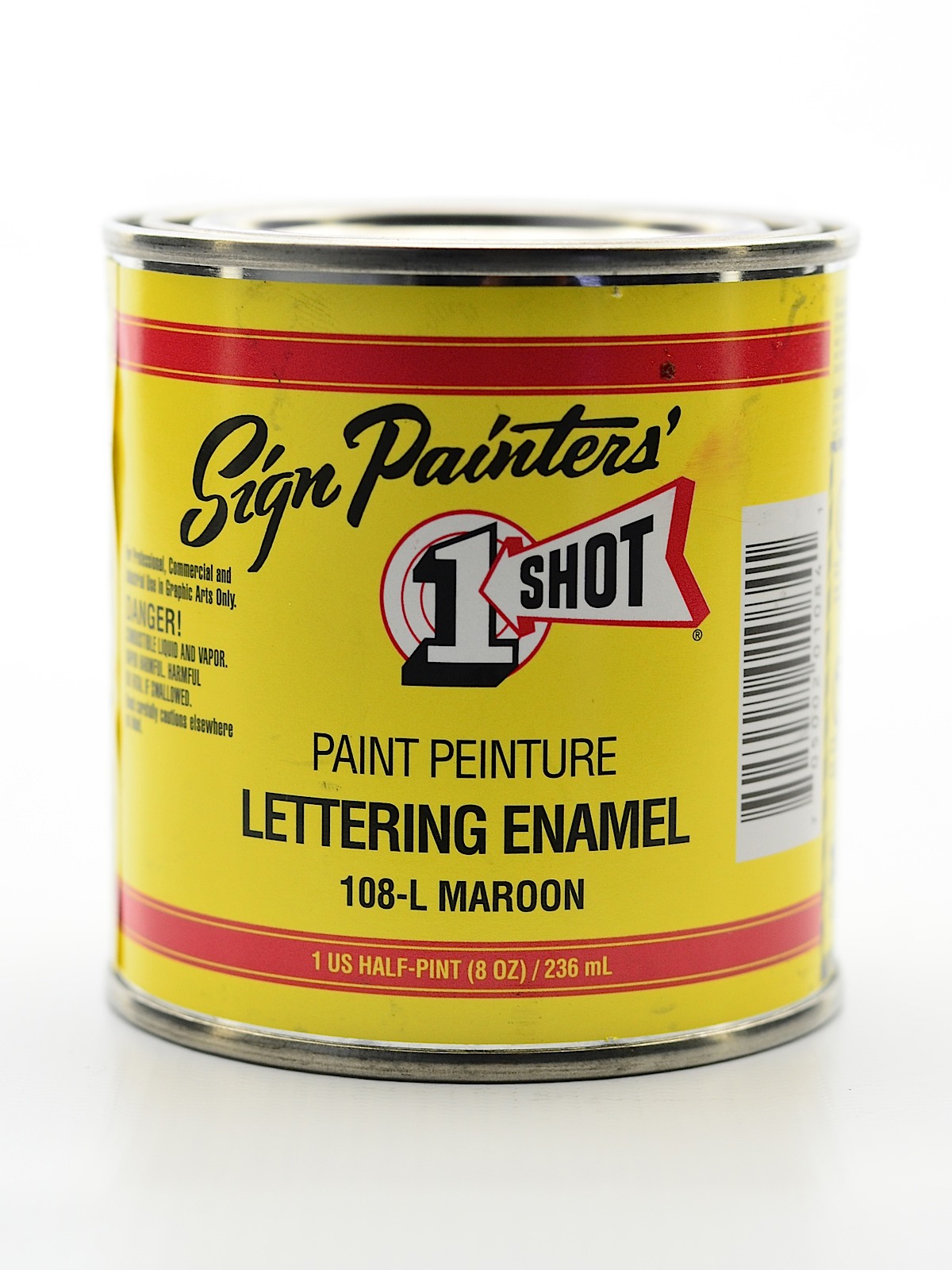 Lettering Enamel maroon half pint 108L