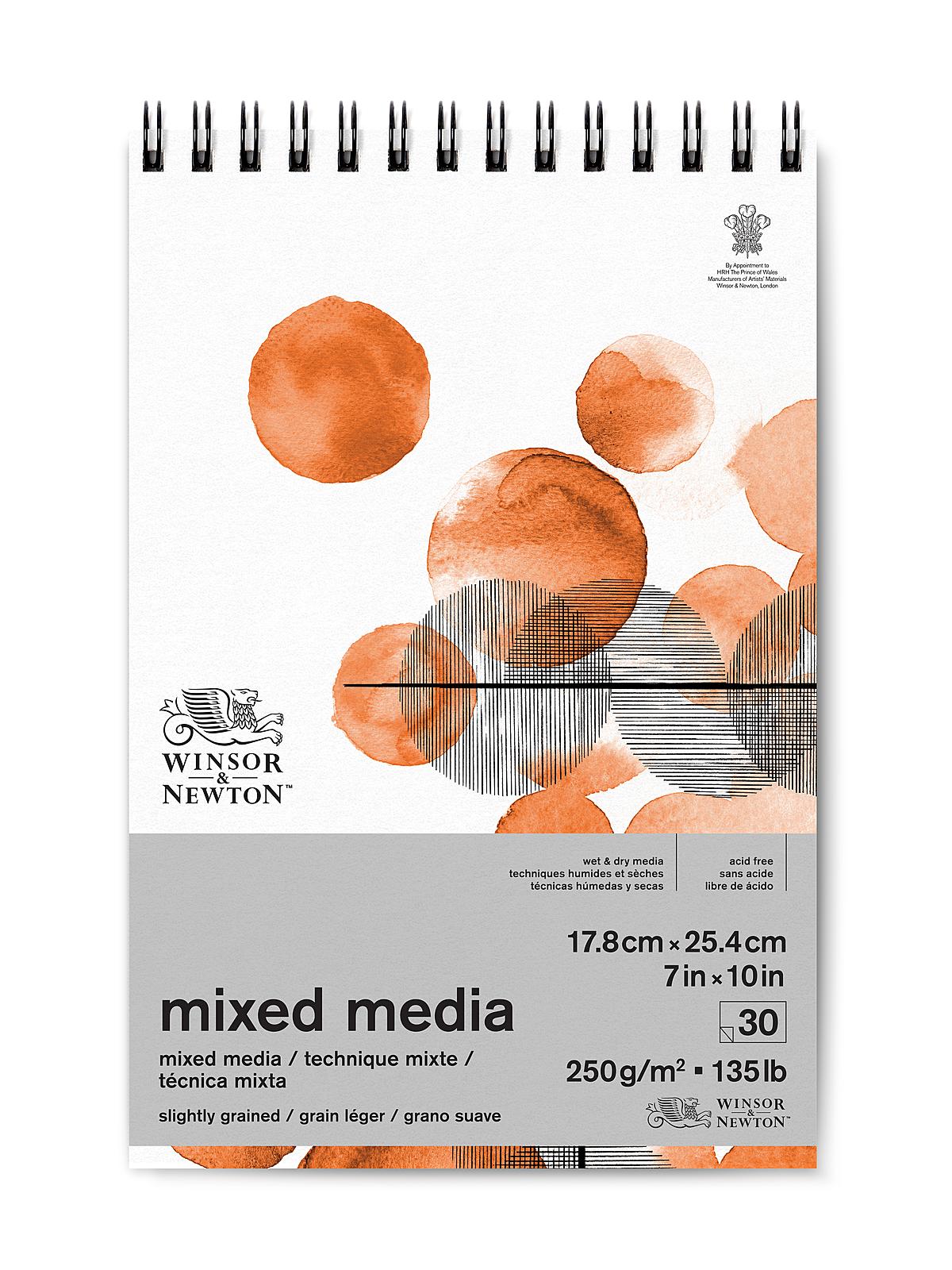 Mixed Media Pads wirebound 7 in. x 10 in. 30 sheets
