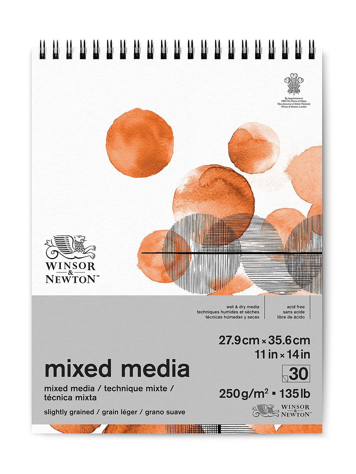 Mixed Media Pads wirebound 11 in. x 14 in. 30 sheets