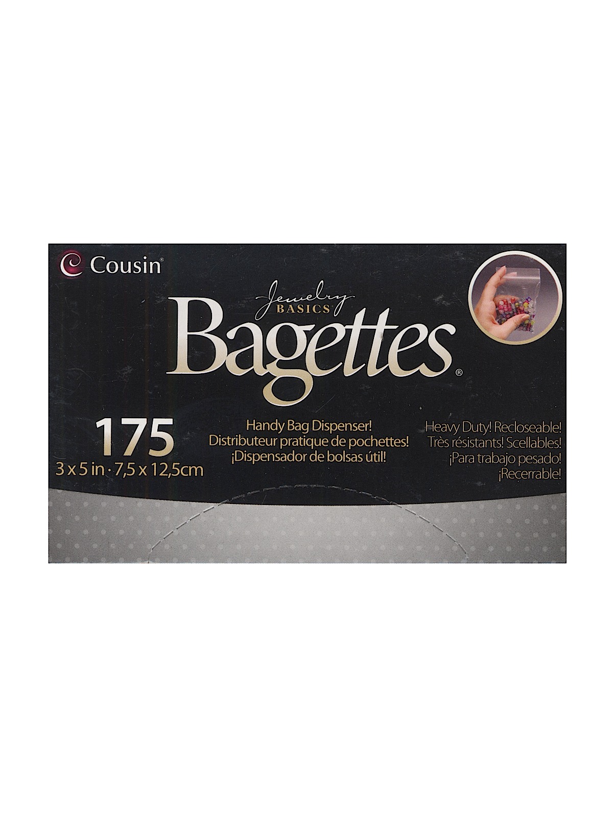 Bagettes Plastic Storage Packets 3 in. x 5 in. box of 175
