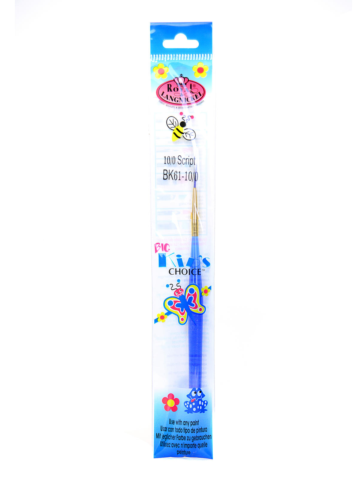 Big Kid's Choice Brushes script 10 0 blue