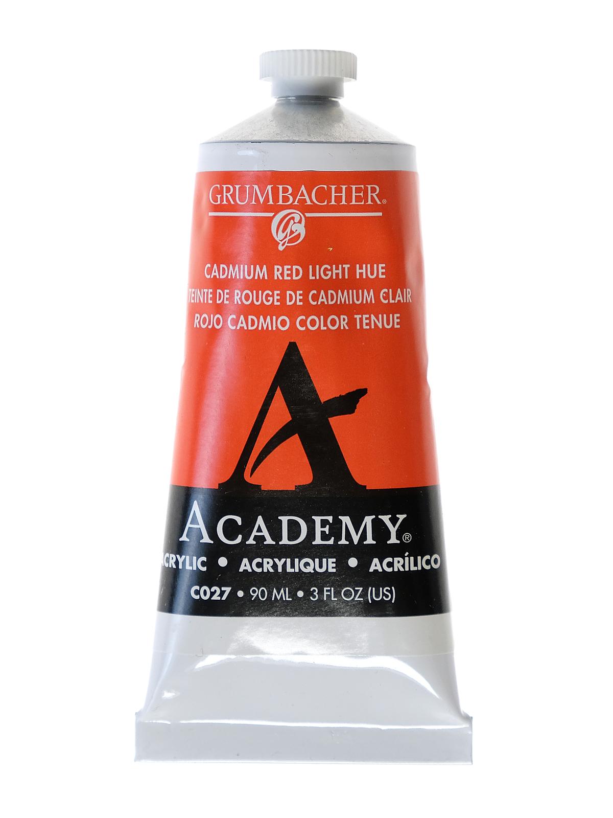 Academy Acrylic Colors Cadmium Red Light 3 Oz. (90 Ml)