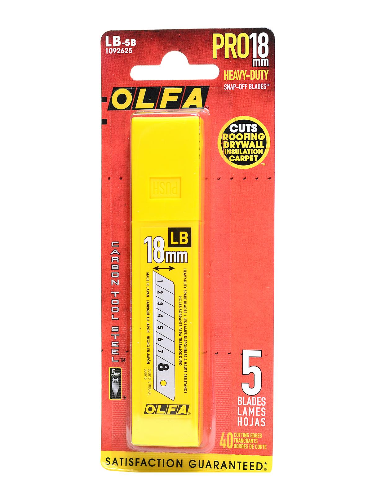 Utility Cutter replacement blades LB-5B pack of 5