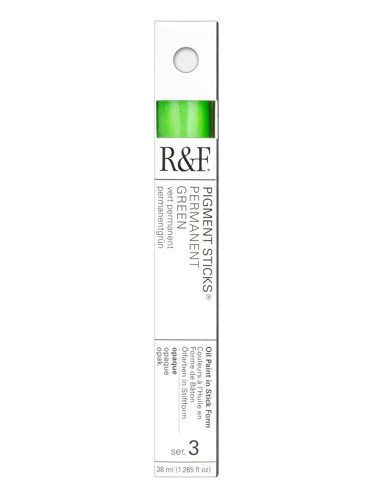 Pigment Sticks permanent green 38 ml