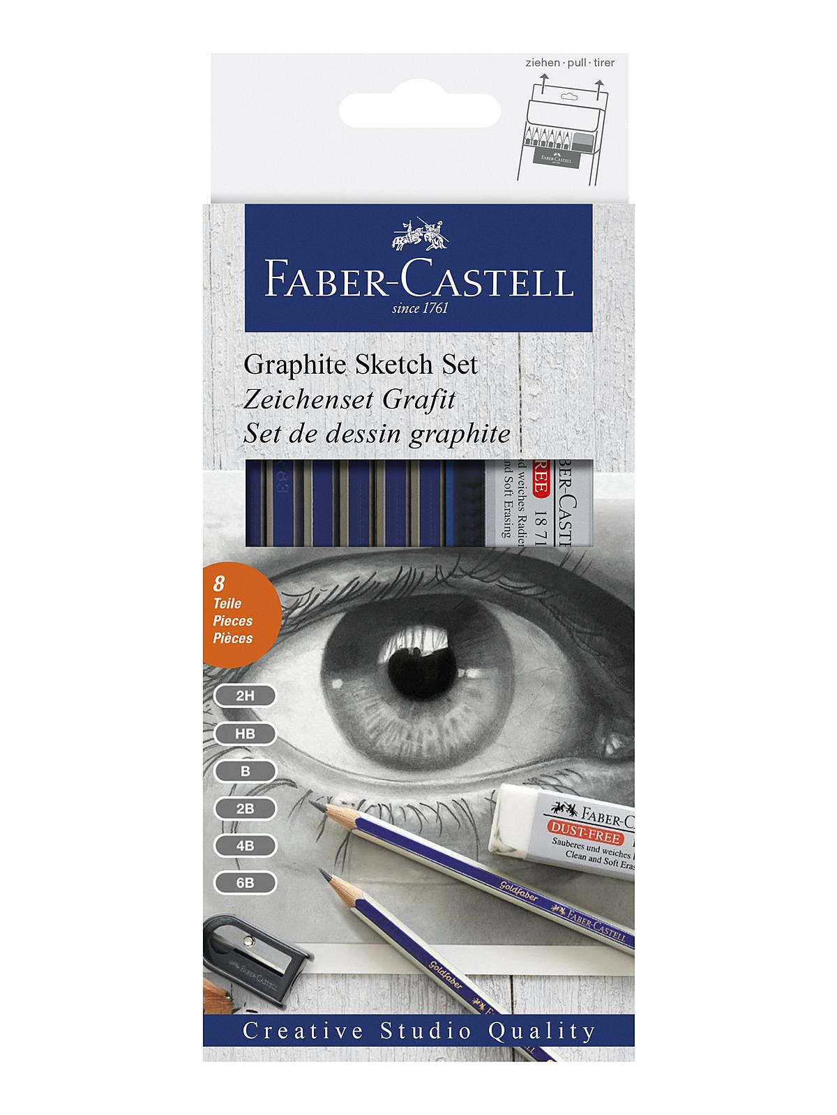 Studio Graphite Sketch Pencils graphite sketch set 8 pieces