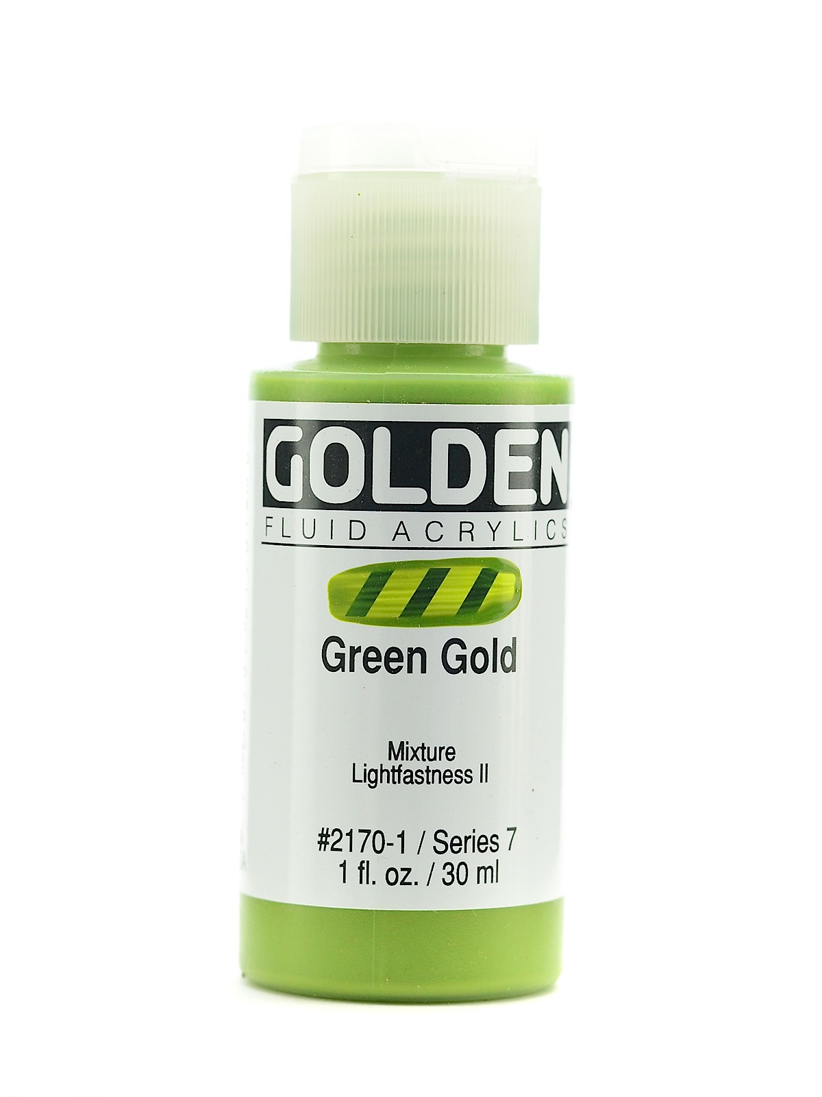 Fluid Acrylics green gold 1 oz.