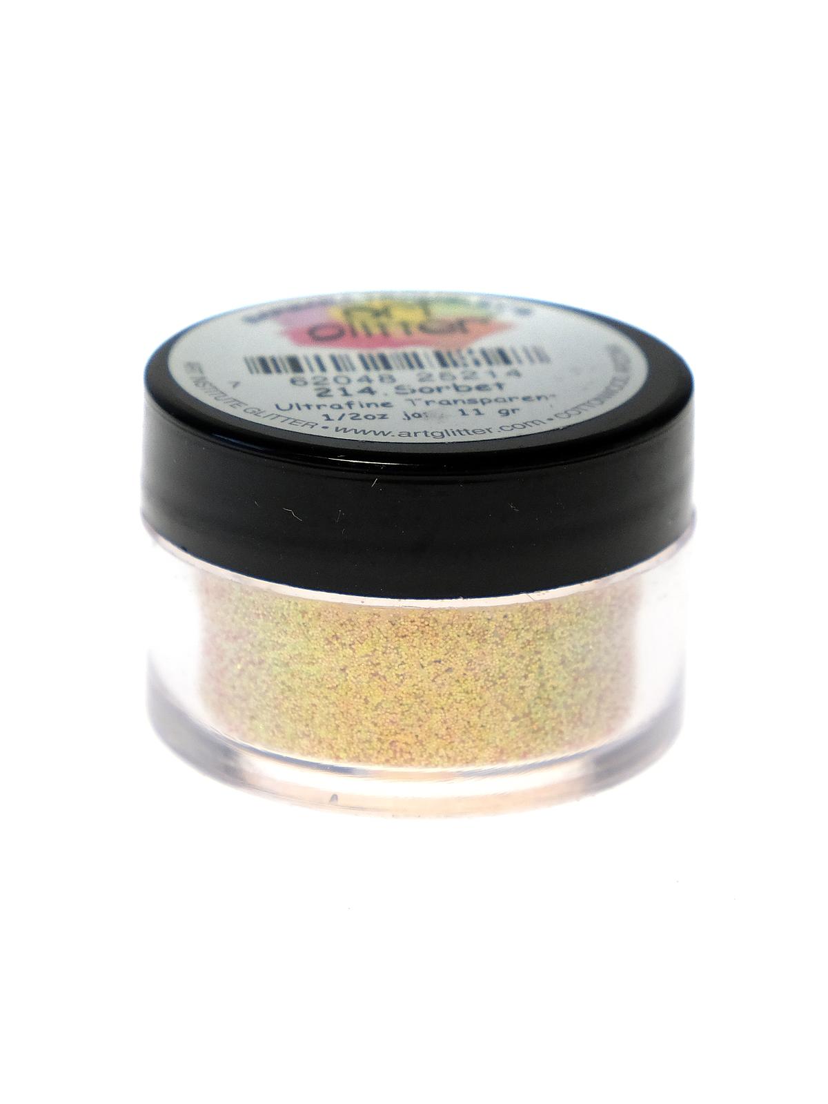 Ultrafine Transparent Glitter sorbet 1 2 oz. jar