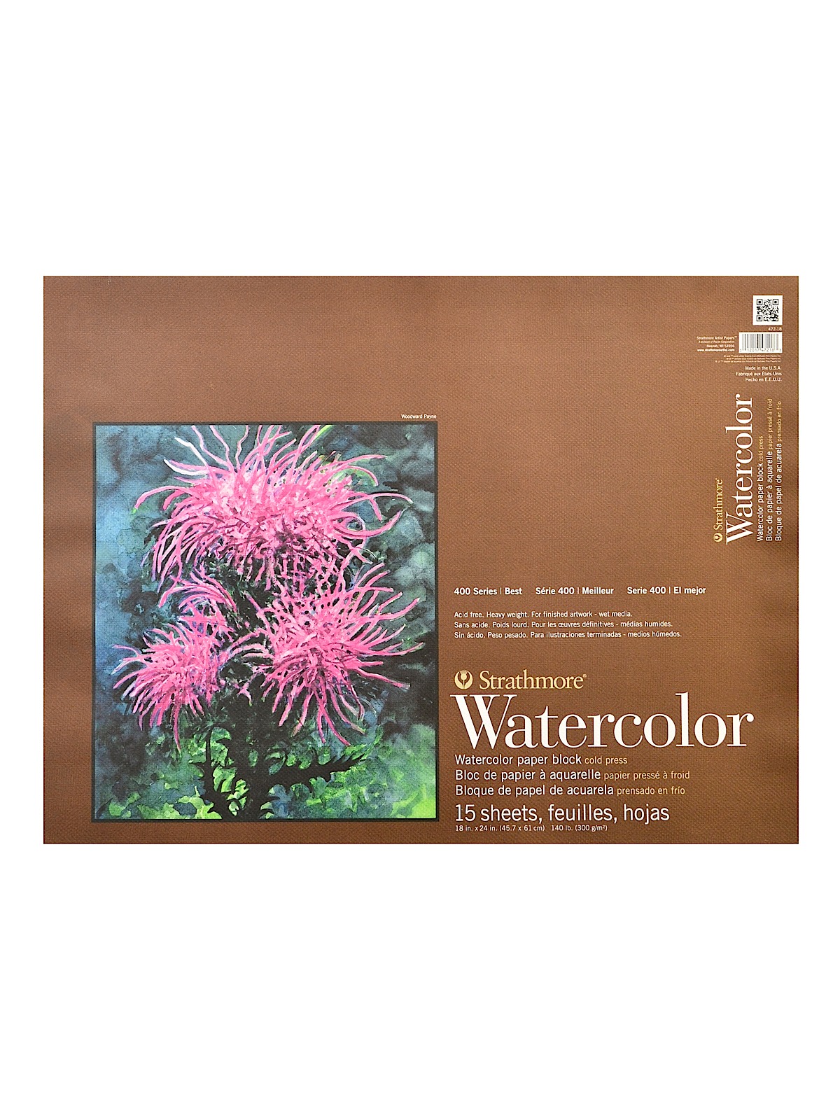 400 Series Watercolor Pad 18 in. x 24 in. block of 15