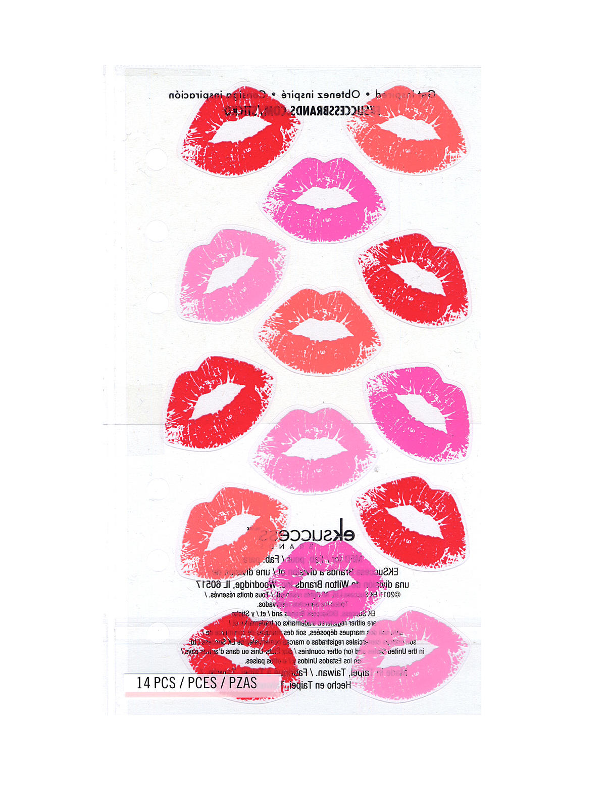 Classic Stickers lips 14 pieces