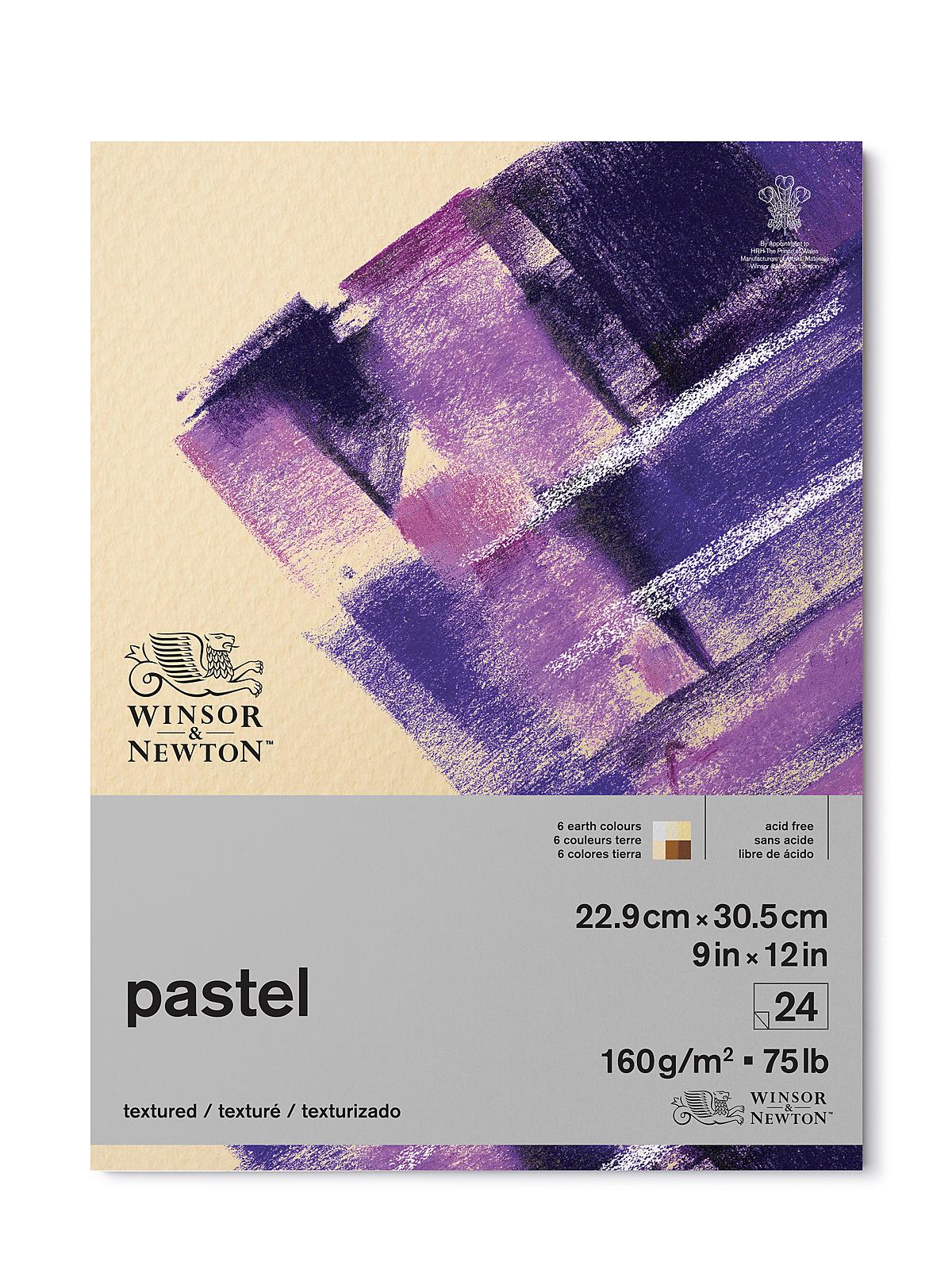 Pastel Paper Pads (Gummed) earth colours 9 in. x 12 in. 24 sheets